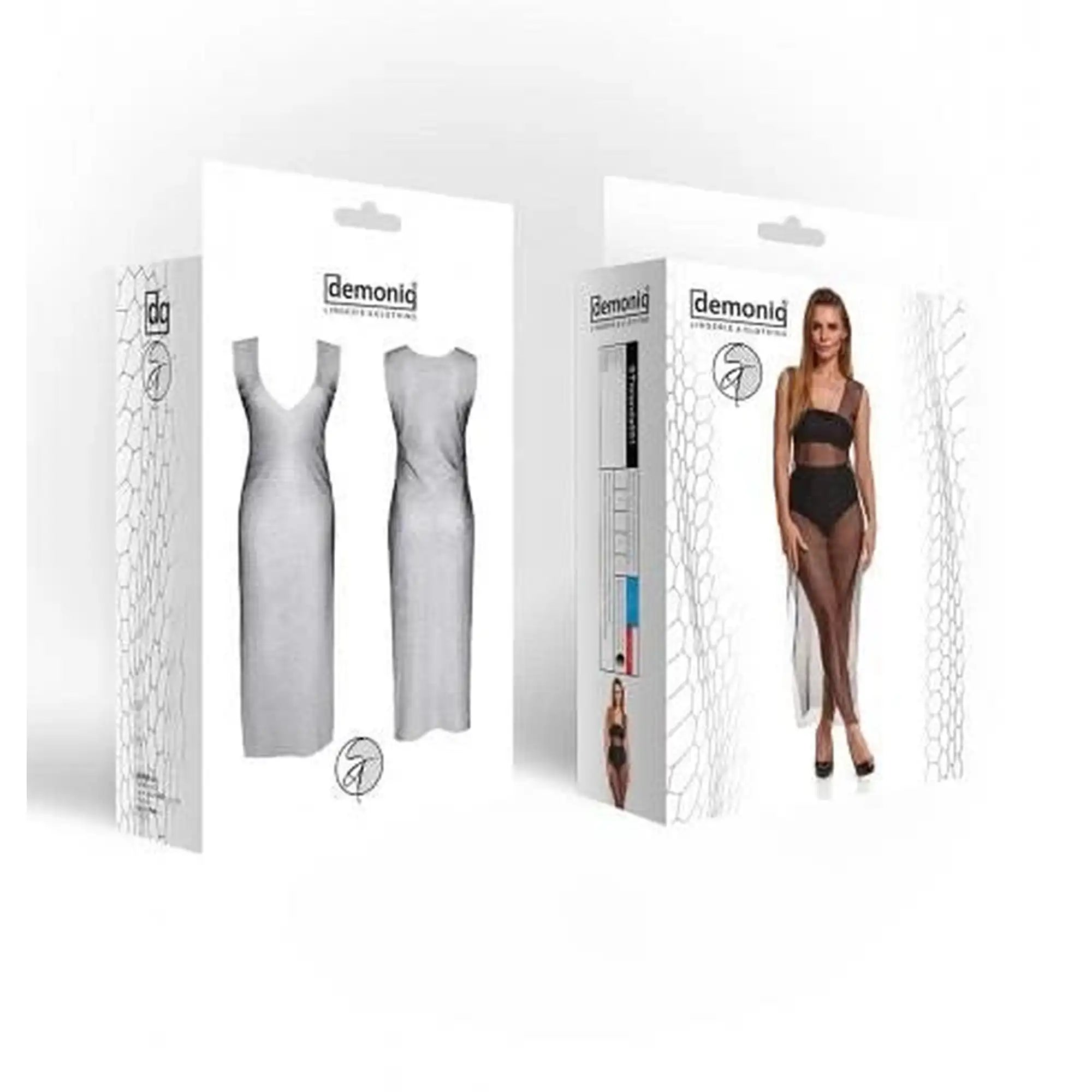 Full body lingerie dress XXL - Silver Touch