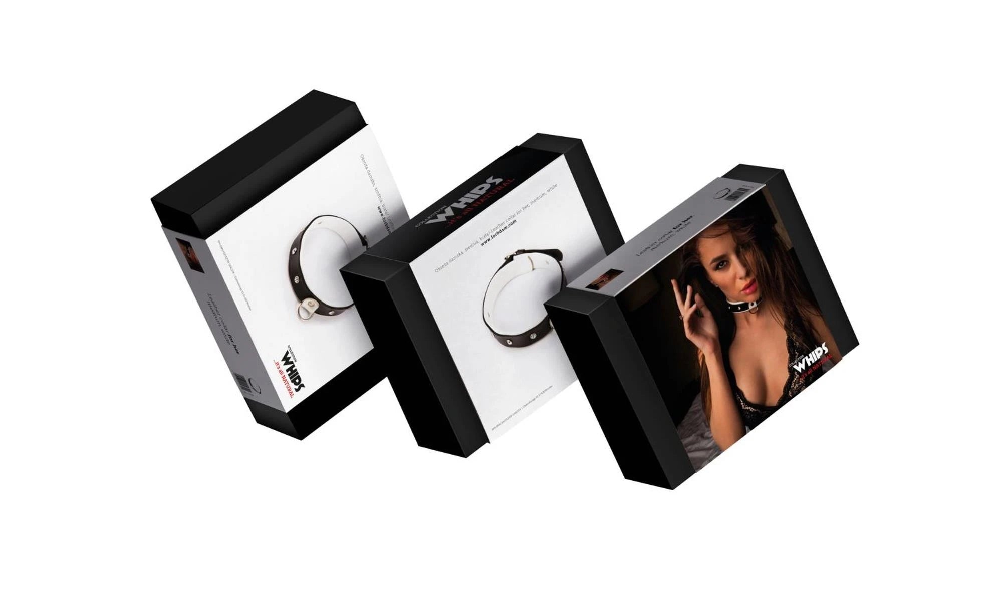 Attaches - Collier féminin, moyen, blanc