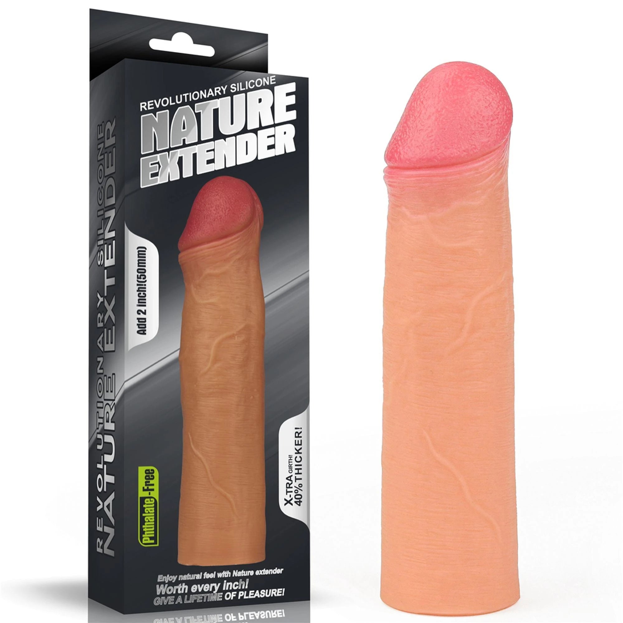 Add 2″ Revolutionary Silicone Nature Extender