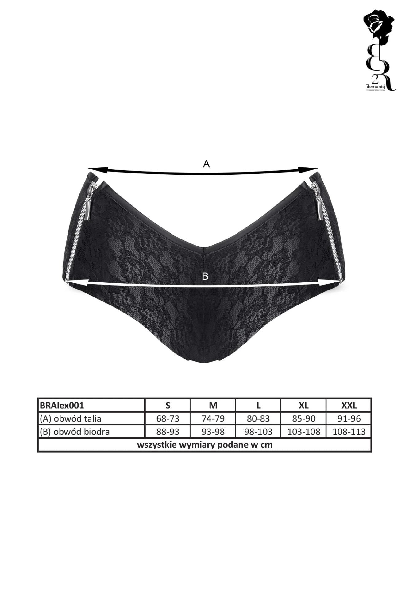 Underwear - BRALEX001 black shorts size L