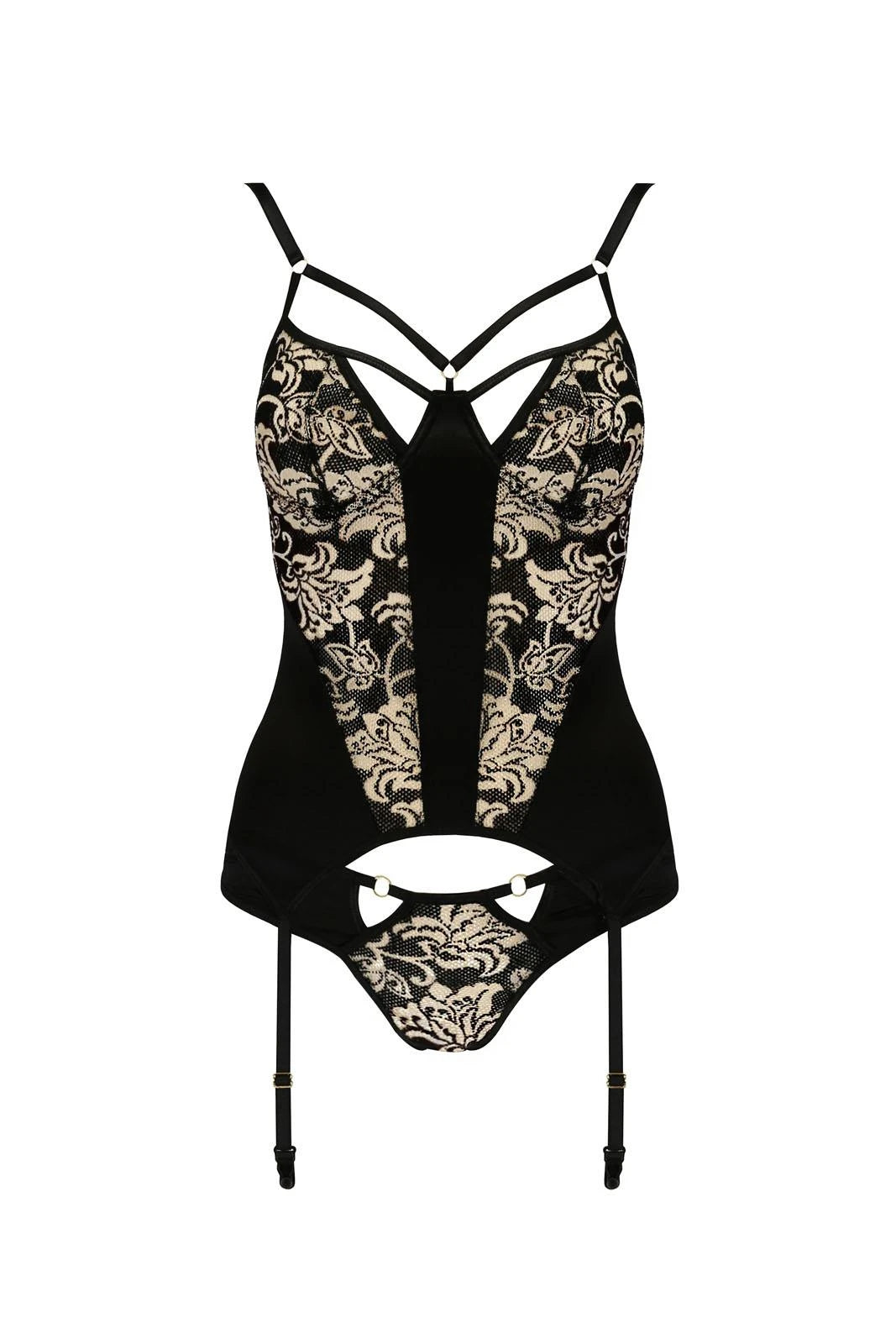 Lingerie-VICTORIA CORSET black S/M - Casmir