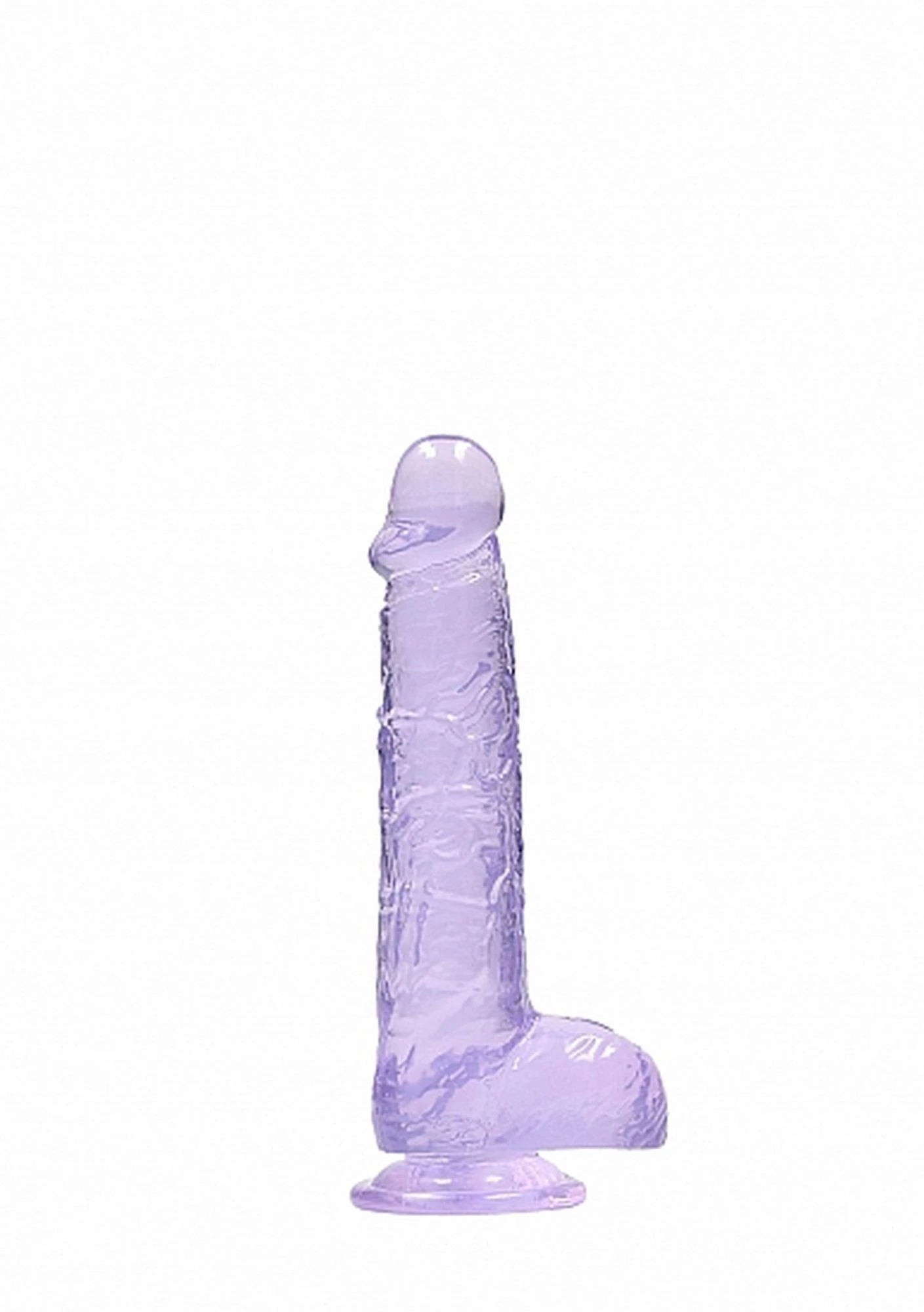 6″ / 15 cm Realistic Dildo With Balls - Purple