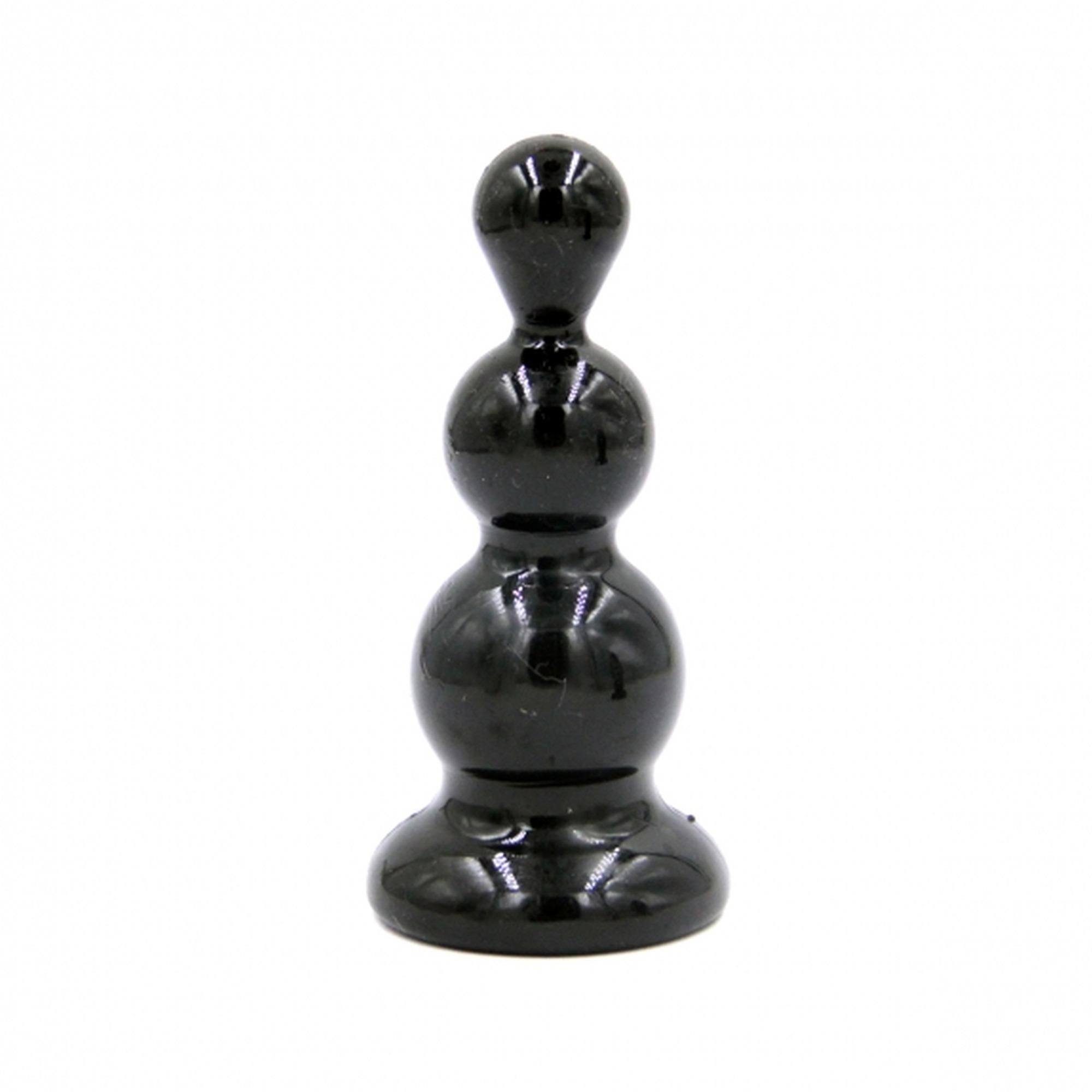 Rocket drill 3,4 inch black  anal plug 3,4 inch / 8,7 cm