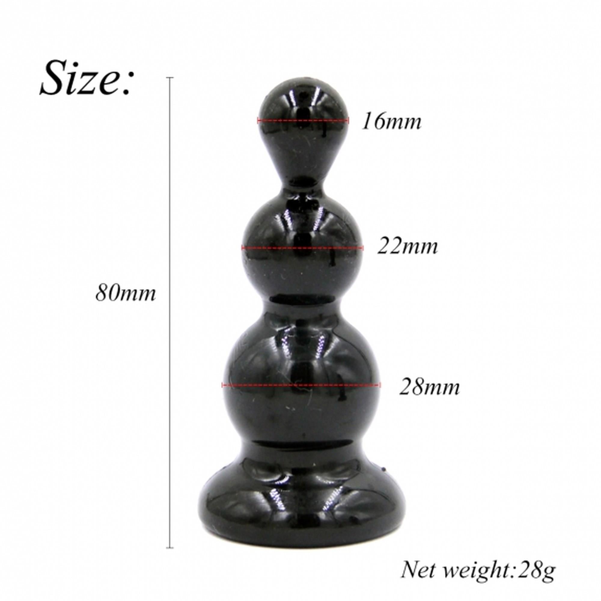 Rocket drill 3,4 inch black  anal plug 3,4 inch / 8,7 cm