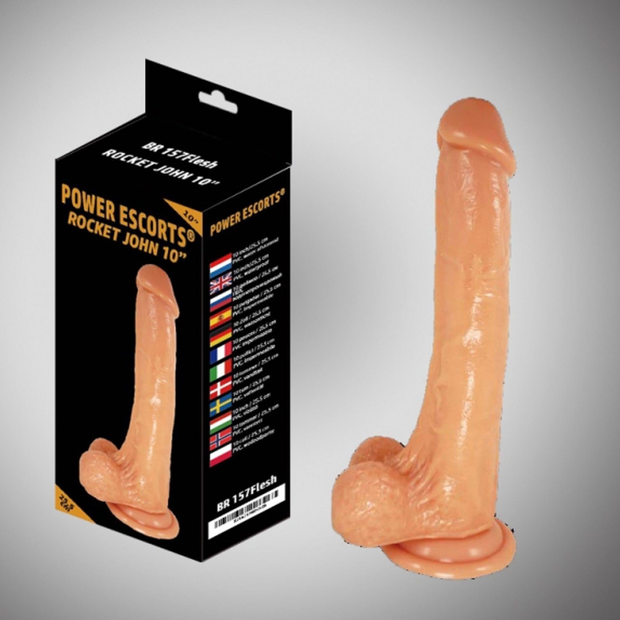 Rocket john flesh  dildo 10 inch / 25.5 cm