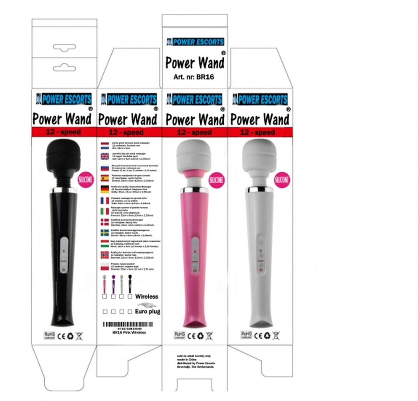 Powerwand blanc prise UE grand masseur baguette