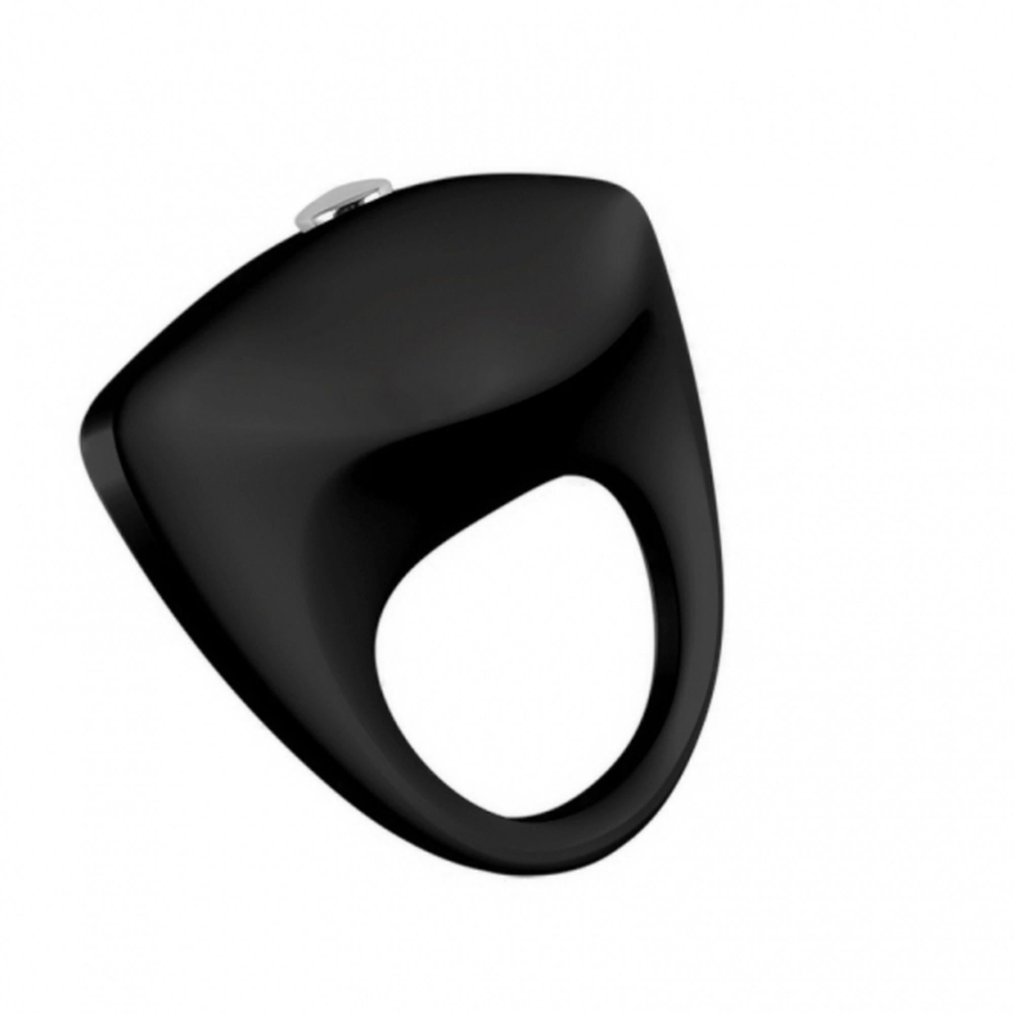 Turbo 02 black vibrating cockring