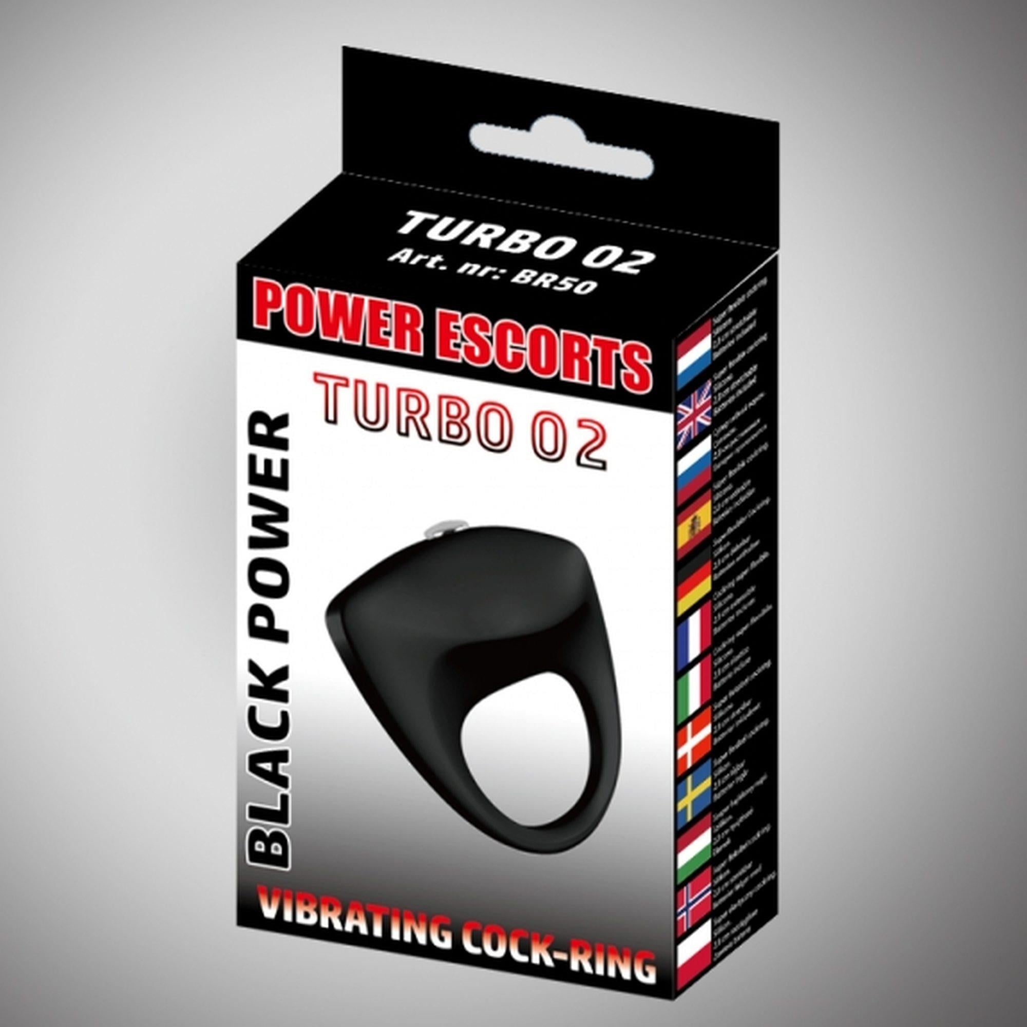 Turbo 02 black vibromasseur pénien vibrant