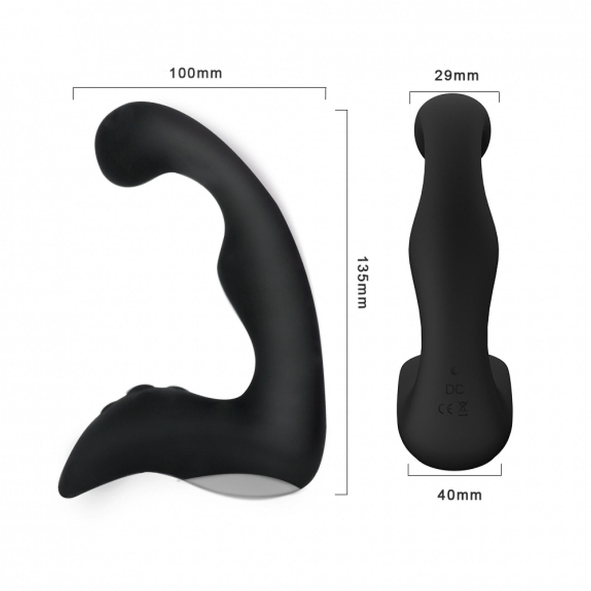 Nouveau stimulateur prostatique noir stimulateur prostatique rechargeable