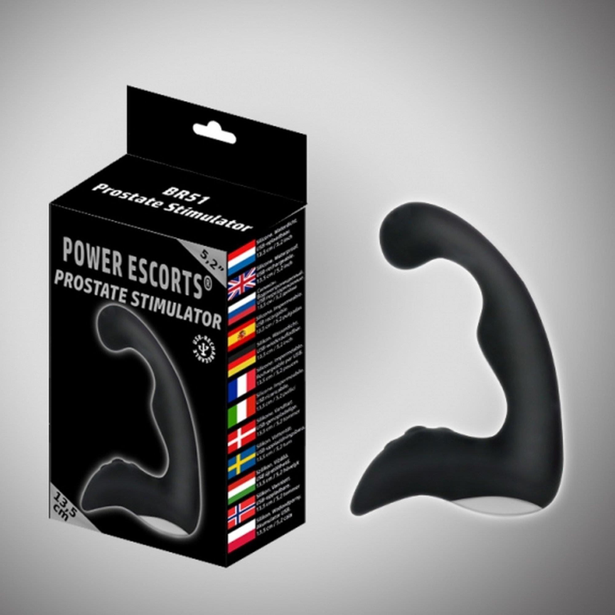 Nouveau stimulateur prostatique noir stimulateur prostatique rechargeable