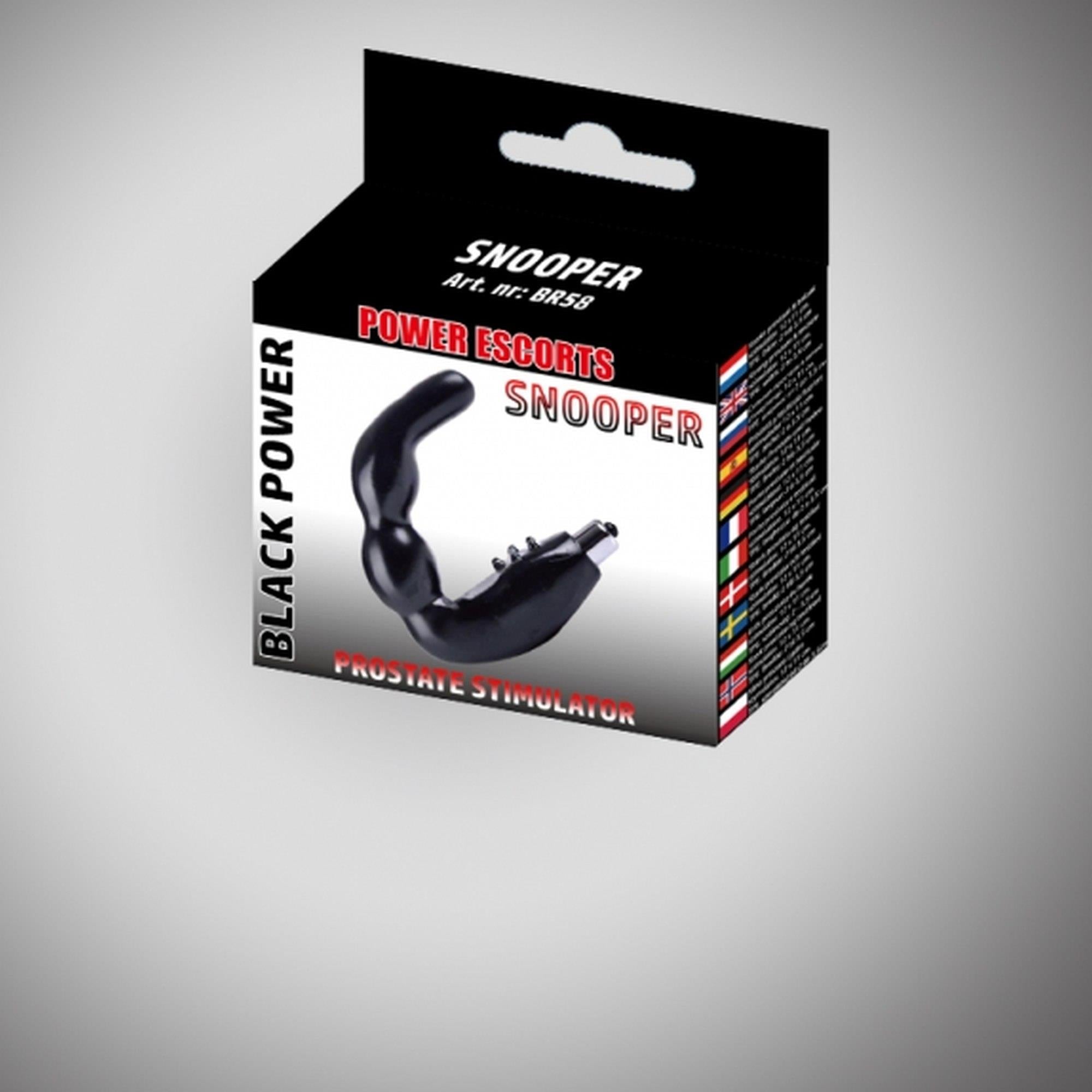 Stimulateur de prostate noir Snooper, piles incluses