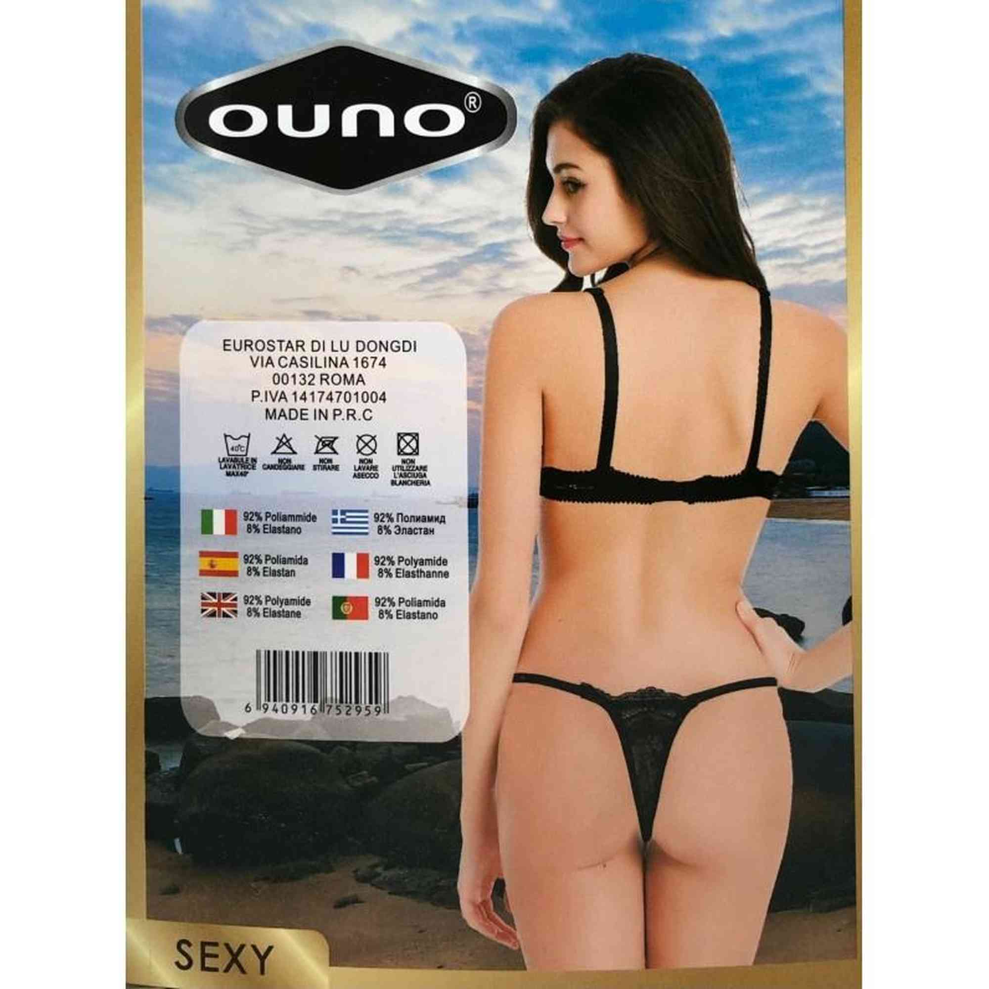 Ouno-Sexy Lingerie Set 2-piece-S/M-White