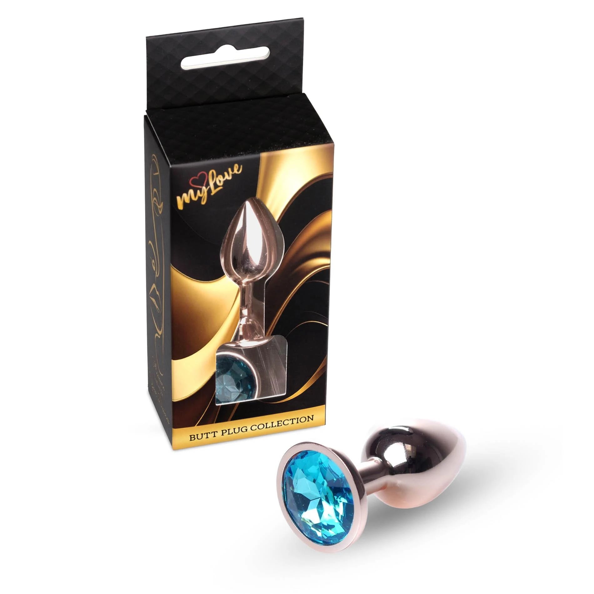 MyLove Toys - Bijoux Red Gold PLUG- Light Blue