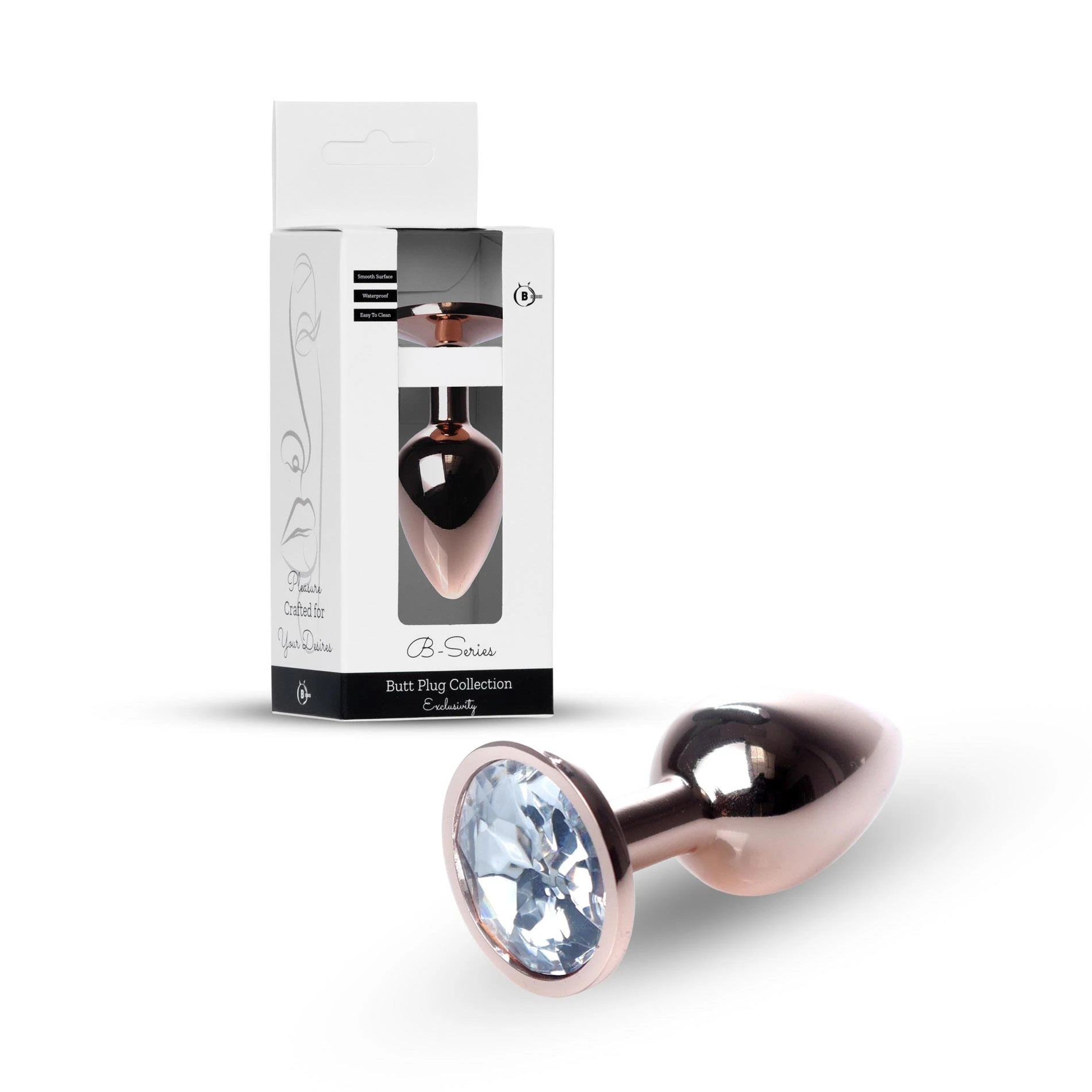 Plug-Jewellery Red Gold PLUG- Clear