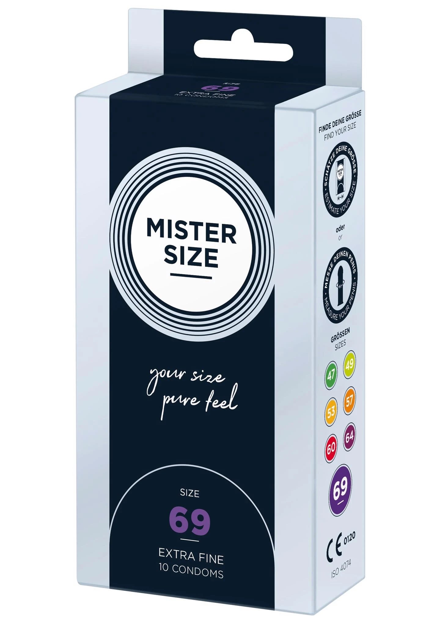 MISTER SIZE 69mm Préservatifs 10 unités Naturel