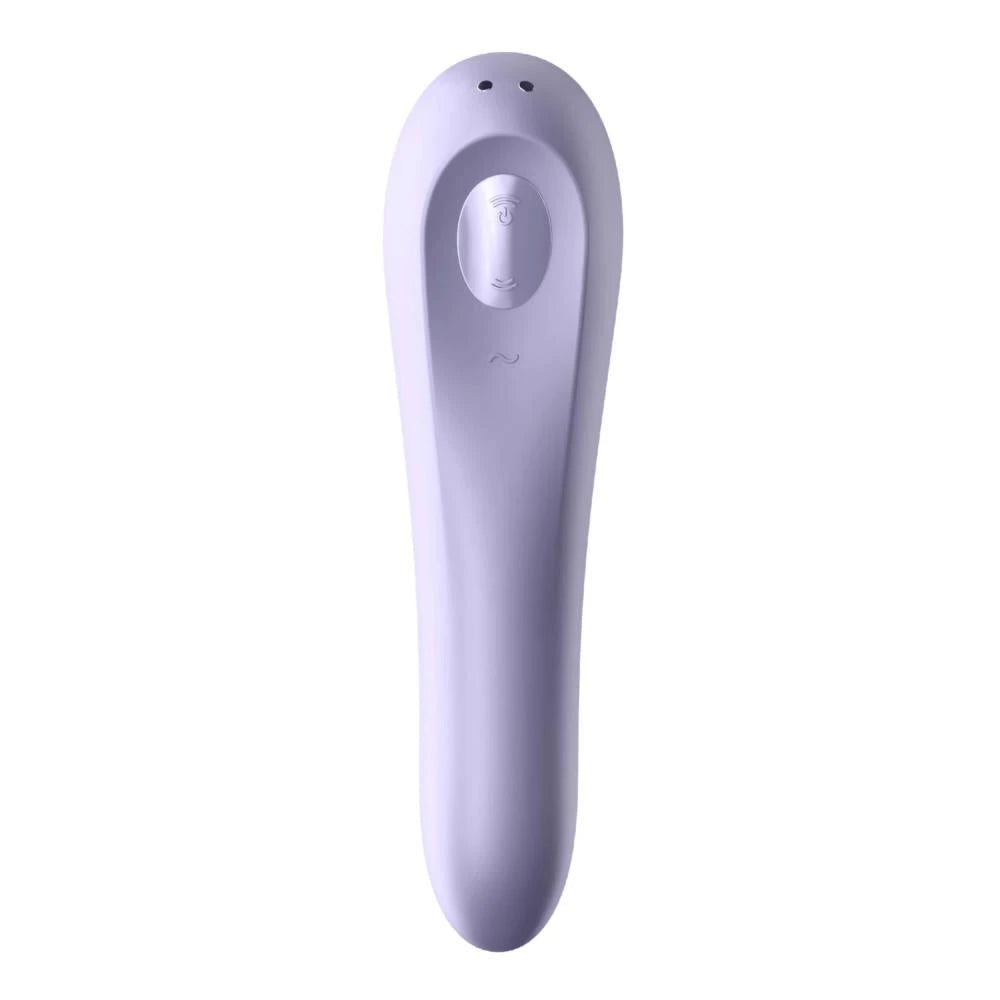 Dual Pleasure - Air Pulse Vibrator - Mauve