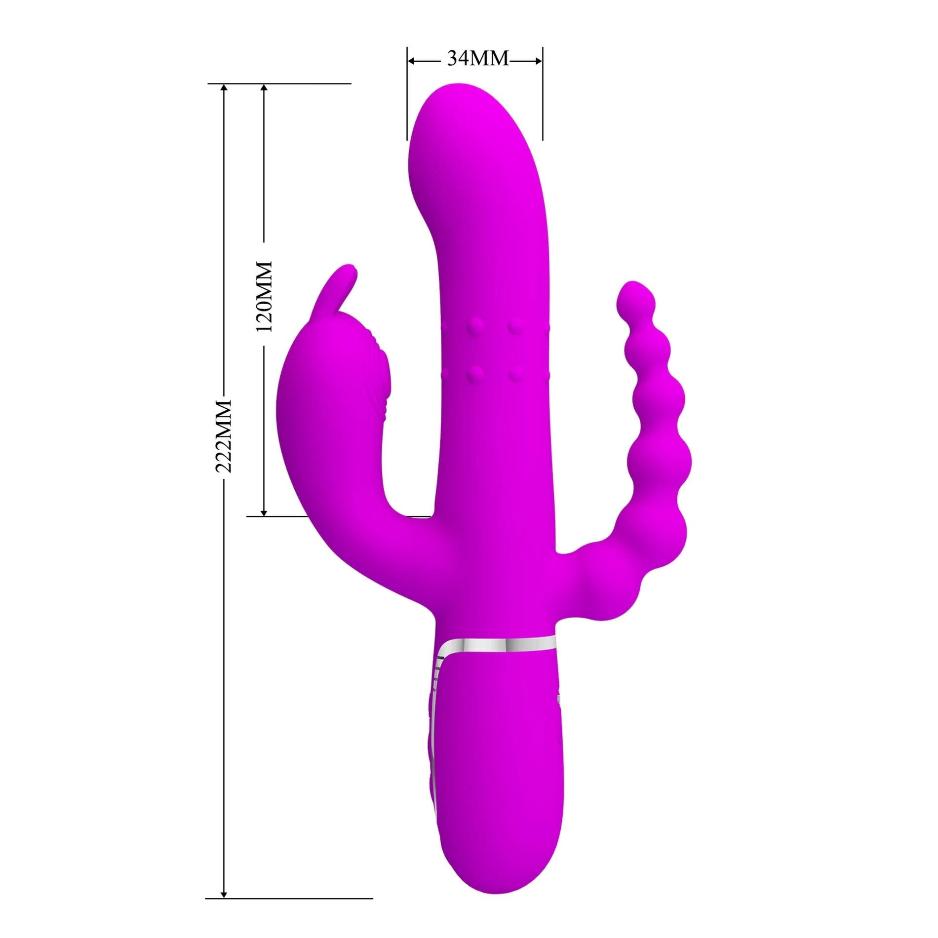 PRETTY LOVE - Cammy Purple, Twinkled Tenderness, 7 fonctions de pulsation 7 fonctions de vibration 4 fonctions de roulement