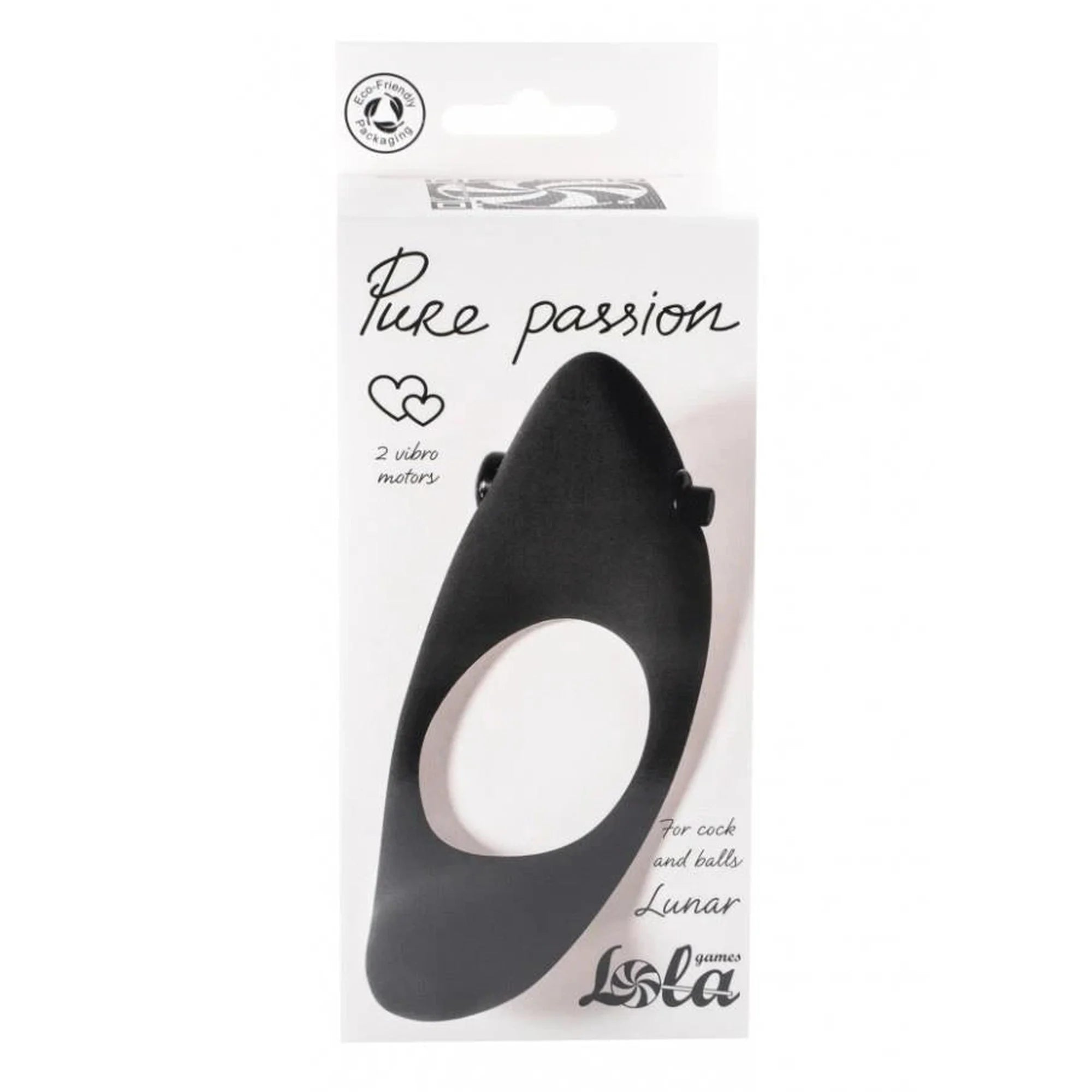 Erection Vibroring Pure Passion Lunar Black