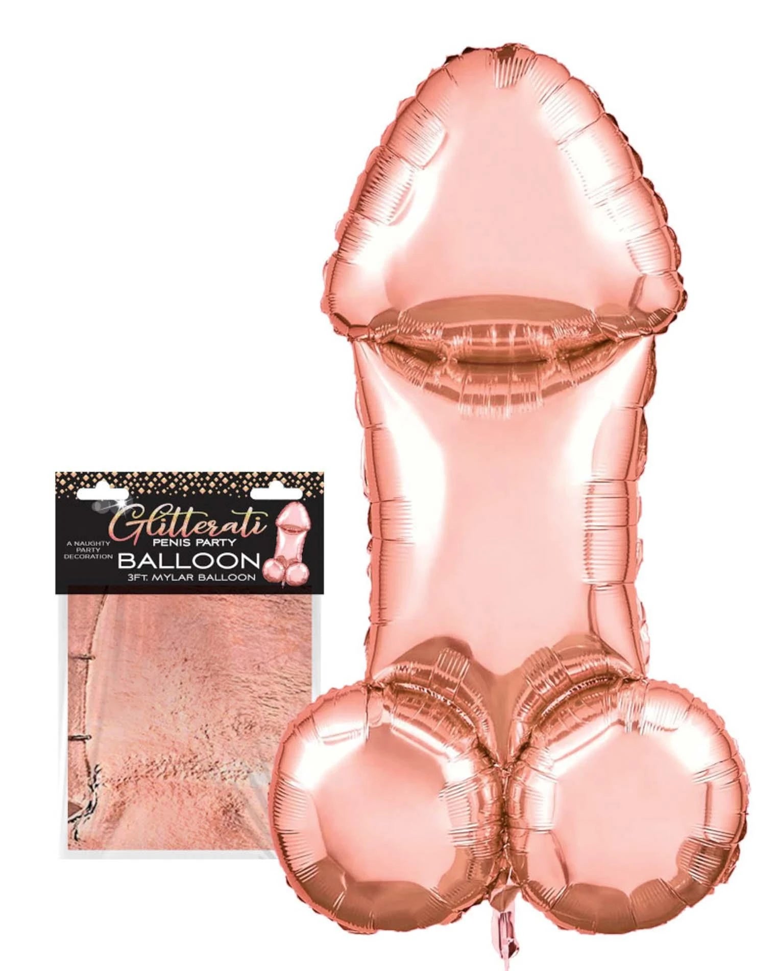 Glitterati - 3ft Rose Gold Mylar Balloon