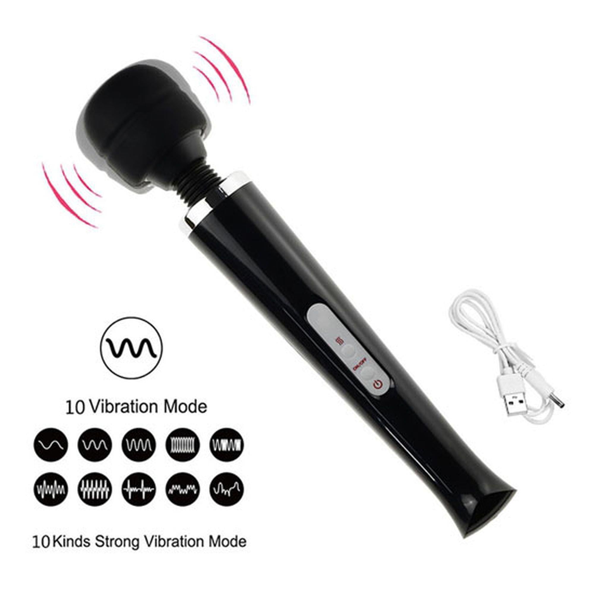Stymulator-Magic Massager Wand USB Pink 10 Function