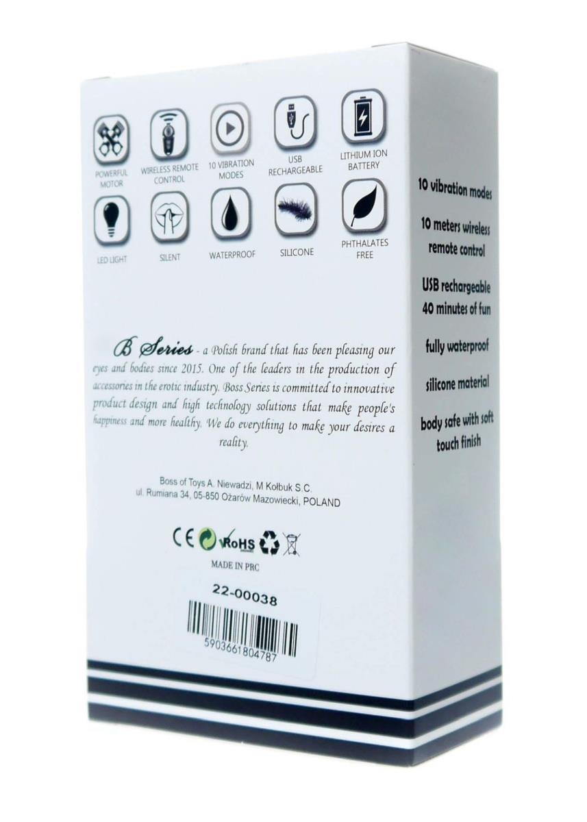 Vibrating Silicone Kegel Balls USB 10 Function / Remote control -Black