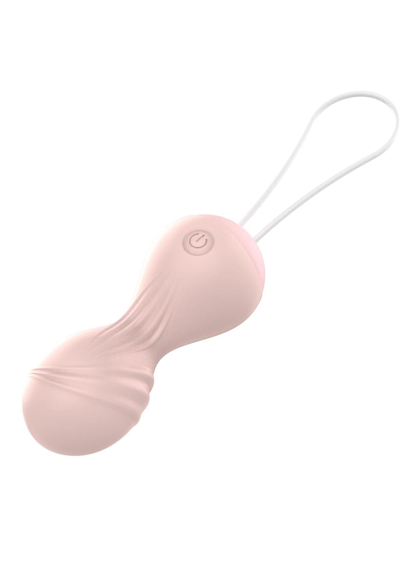 Vibrating Silicone Kegel Balls USB 10 Function / Remote control -Flesh