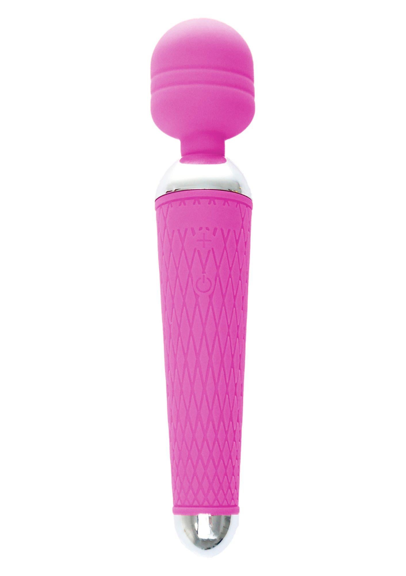 Stymulator-Masseur baguette vibrant USB violet 10 fonctions