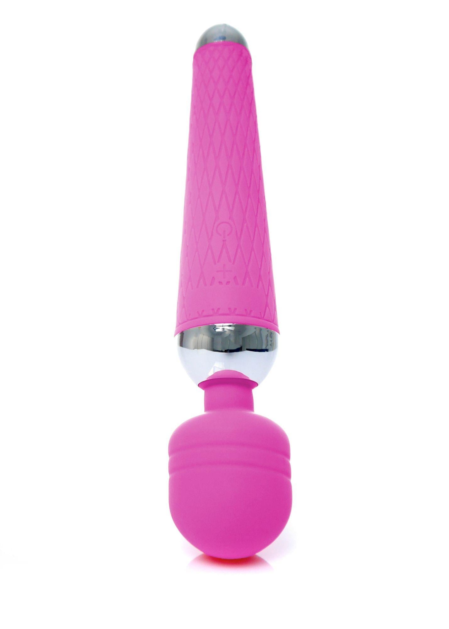 Stymulator-Masseur baguette vibrant USB violet 10 fonctions