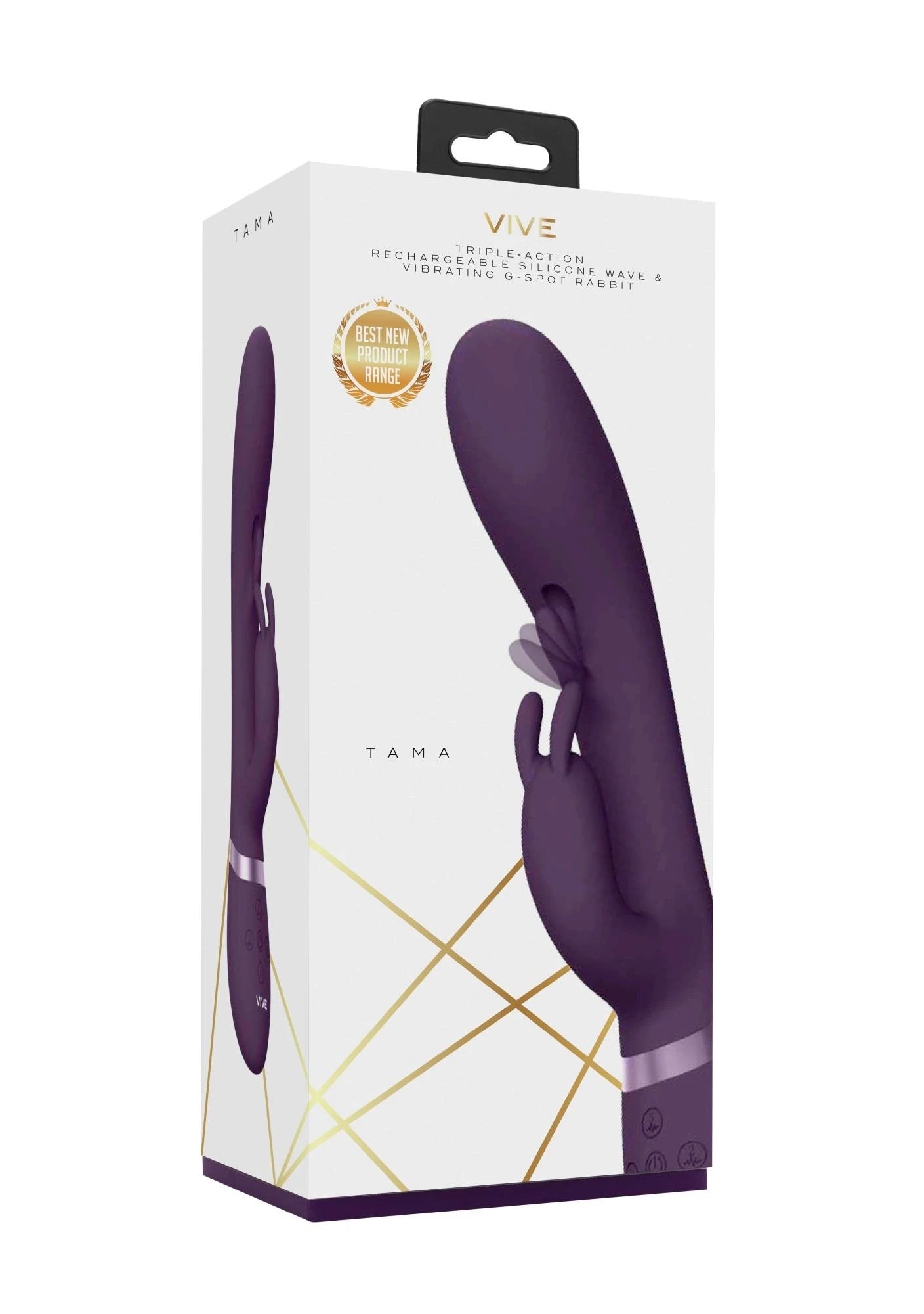 Tama - Wave  Vibrating G-Spot Rabbit - Purple