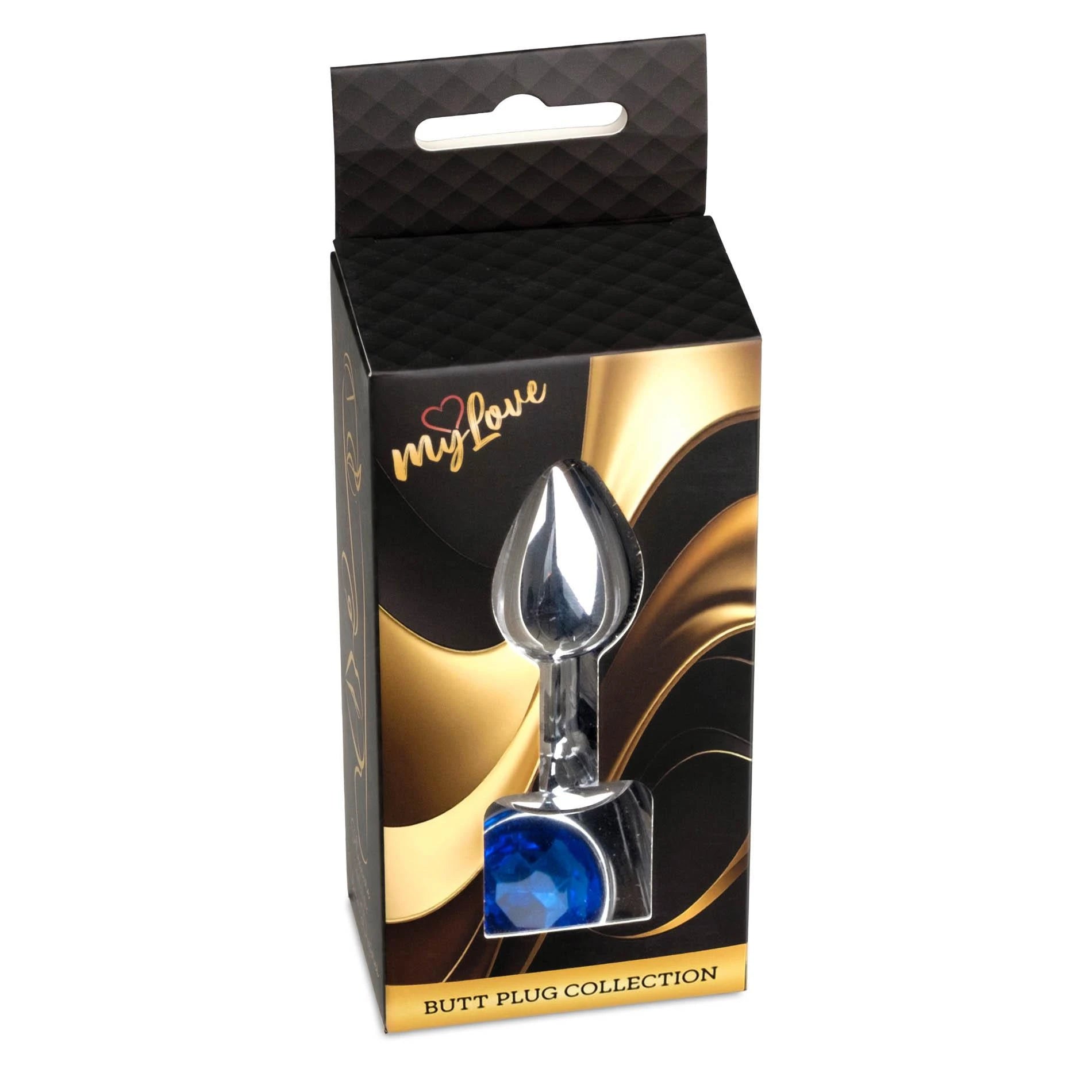 MyLove Toys - Jewellery Silver PLUG - Dark Blue
