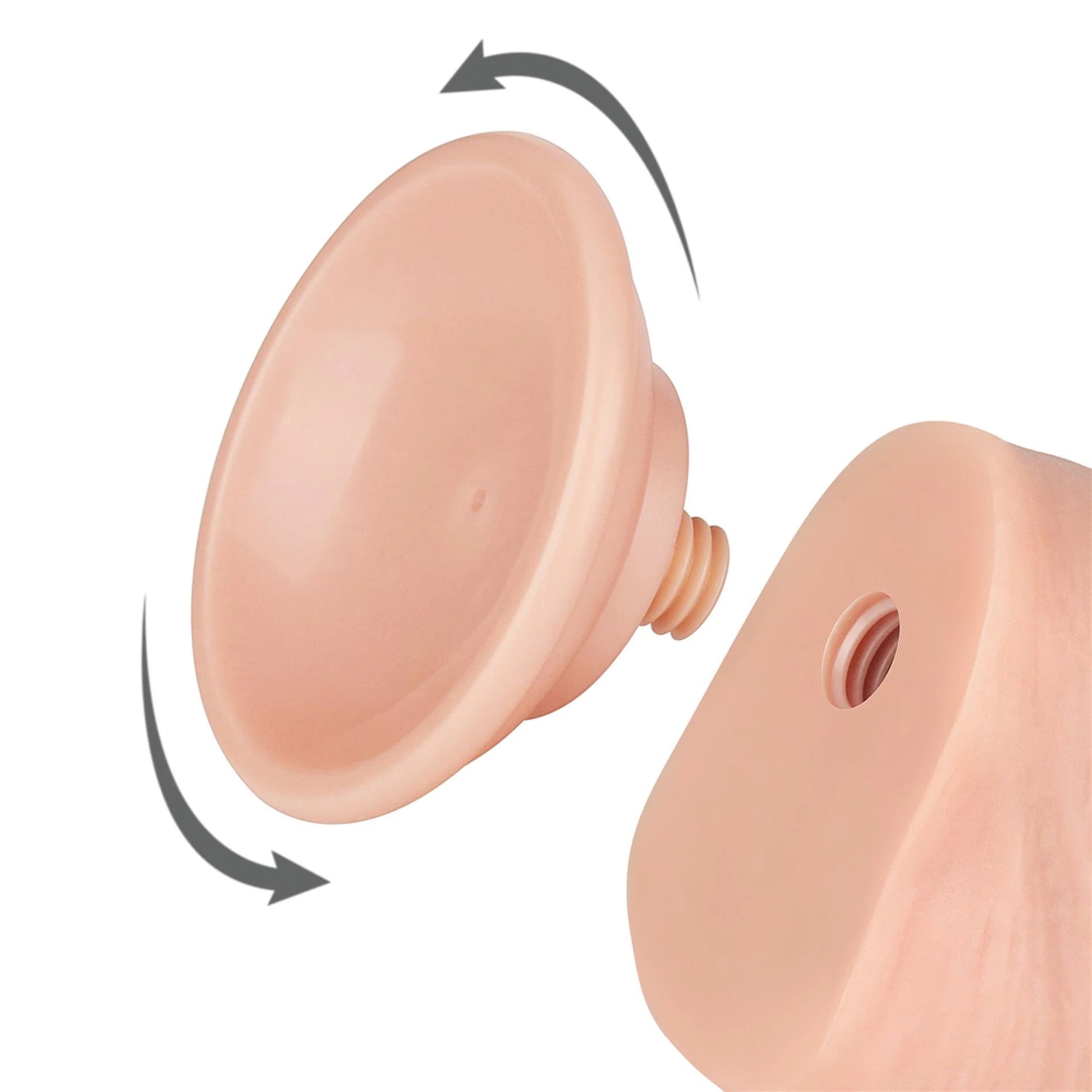 Dong Flesh à double couche avec peau coulissante 8''