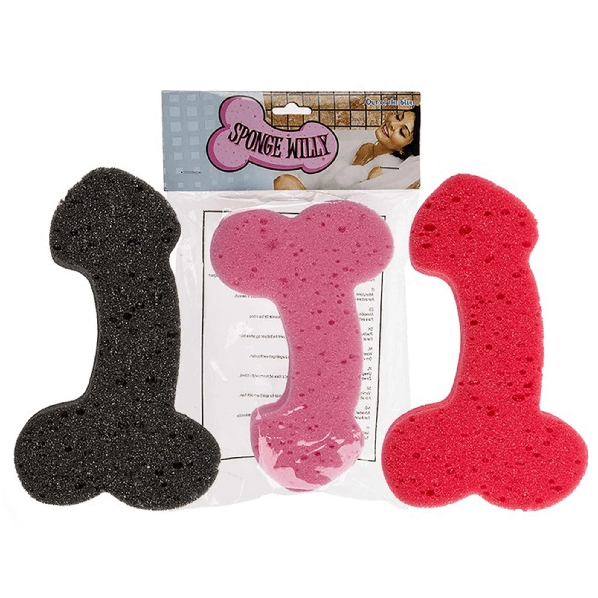 Jouet - Éponge de bain Pénis - 19cm Rouge