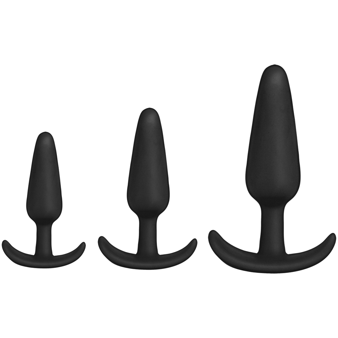 Tush Trainer - 3 Piece Silicone Set - Black