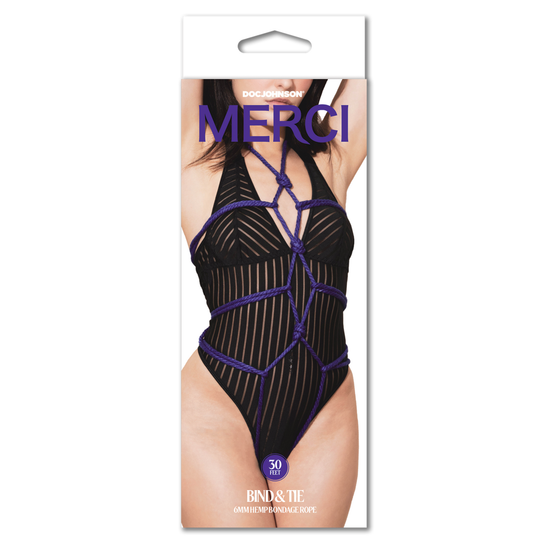 Bind and Tie - Corde de Bondage en Chanvre de 6 mm - 9 mètres - Violet