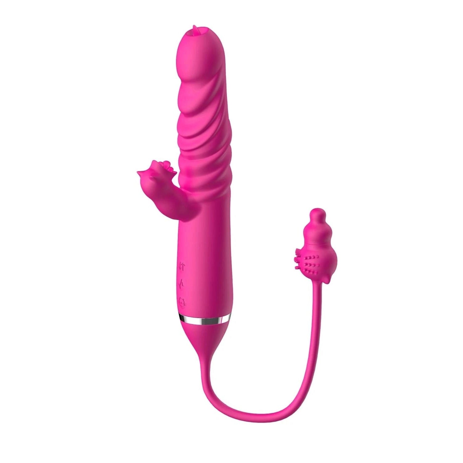 Tongue licking Triple Stimulation Thrusting Vibrator