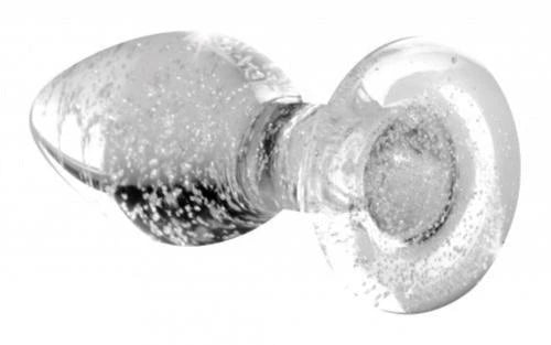 Glow-In-The-Dark - Glass Butt Plug - Small