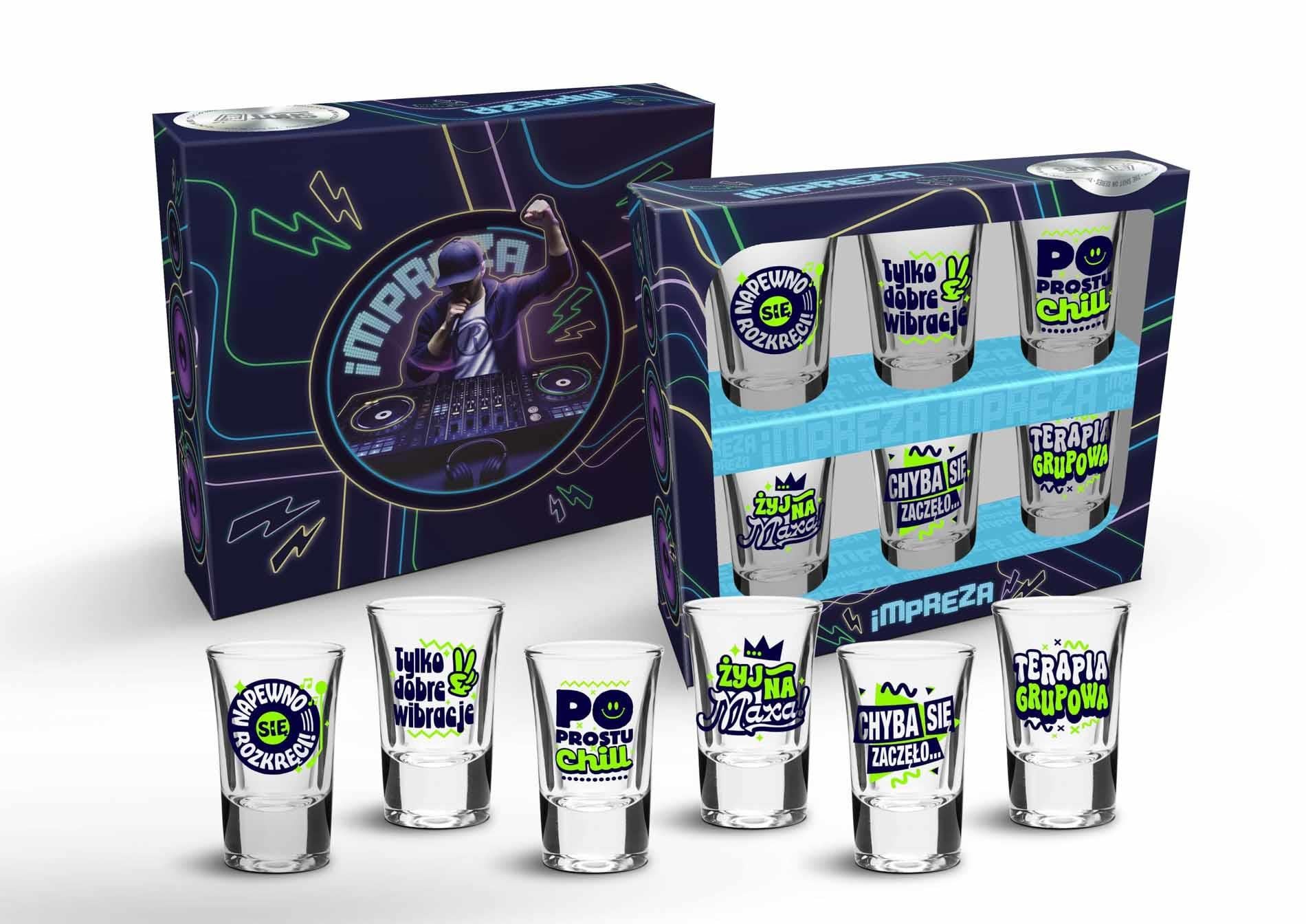 Verre à shot - Lot de 6 verres à shot - 35ml - Fête