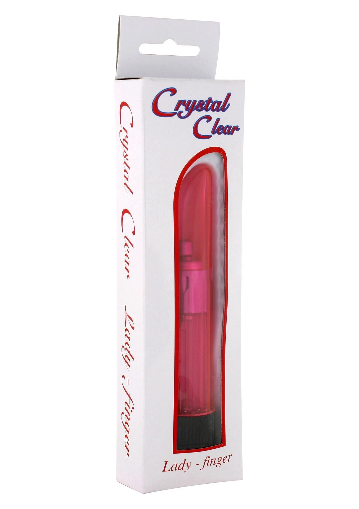 Vibromasseur Doigt de Fée Cristal Rose