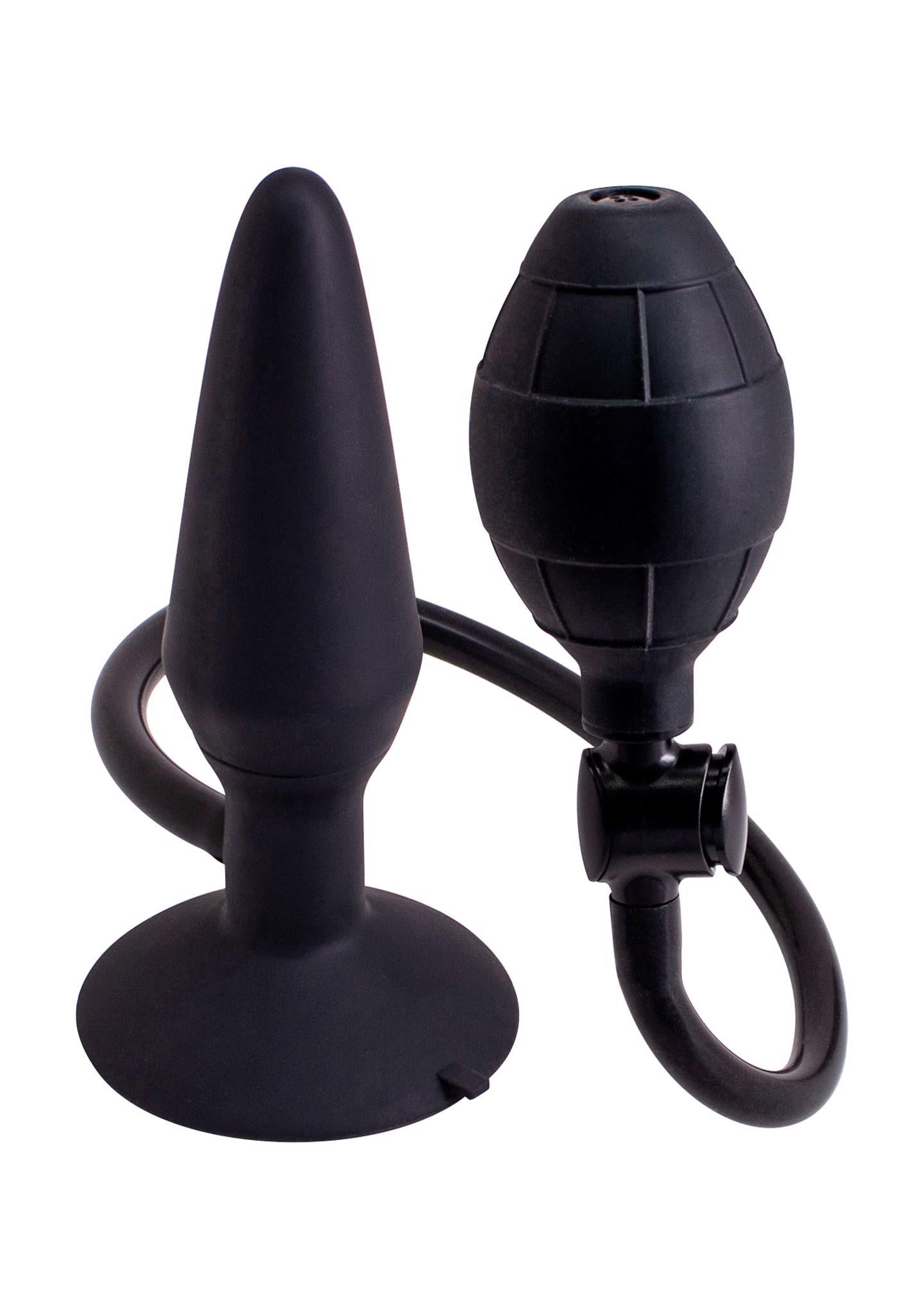 Butt plug gonflable M noir