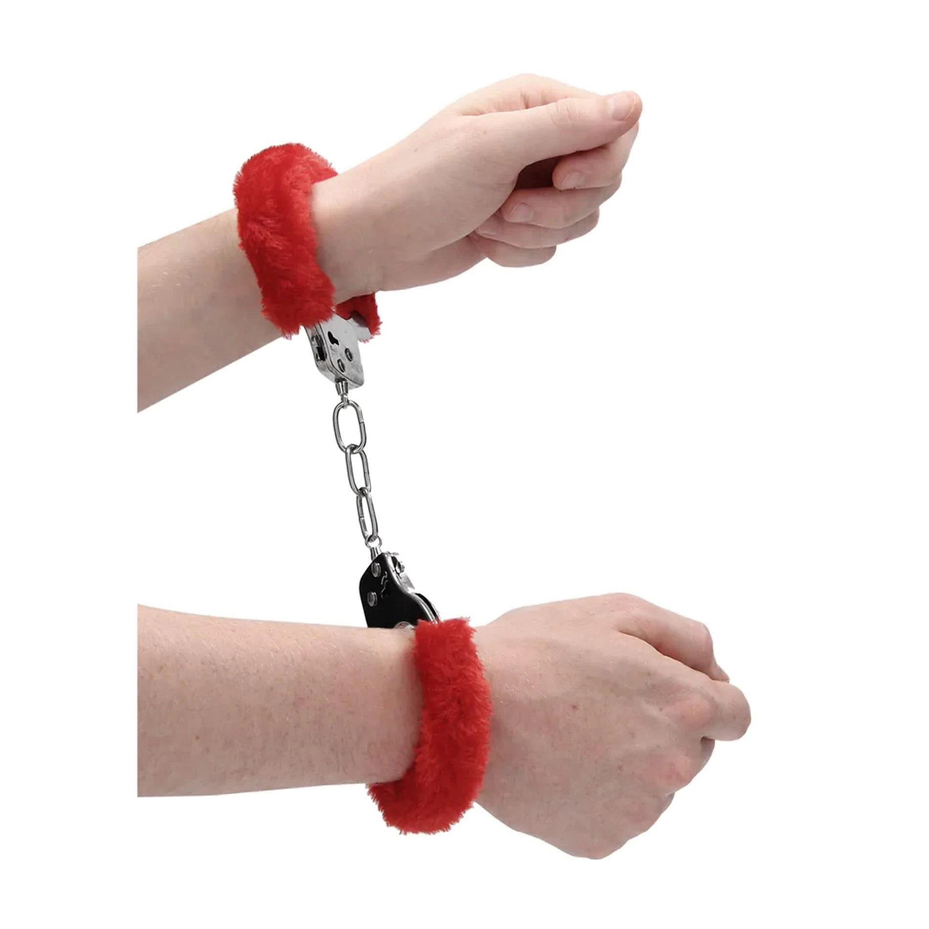 Menottes Plaisir Rouge Fourrure