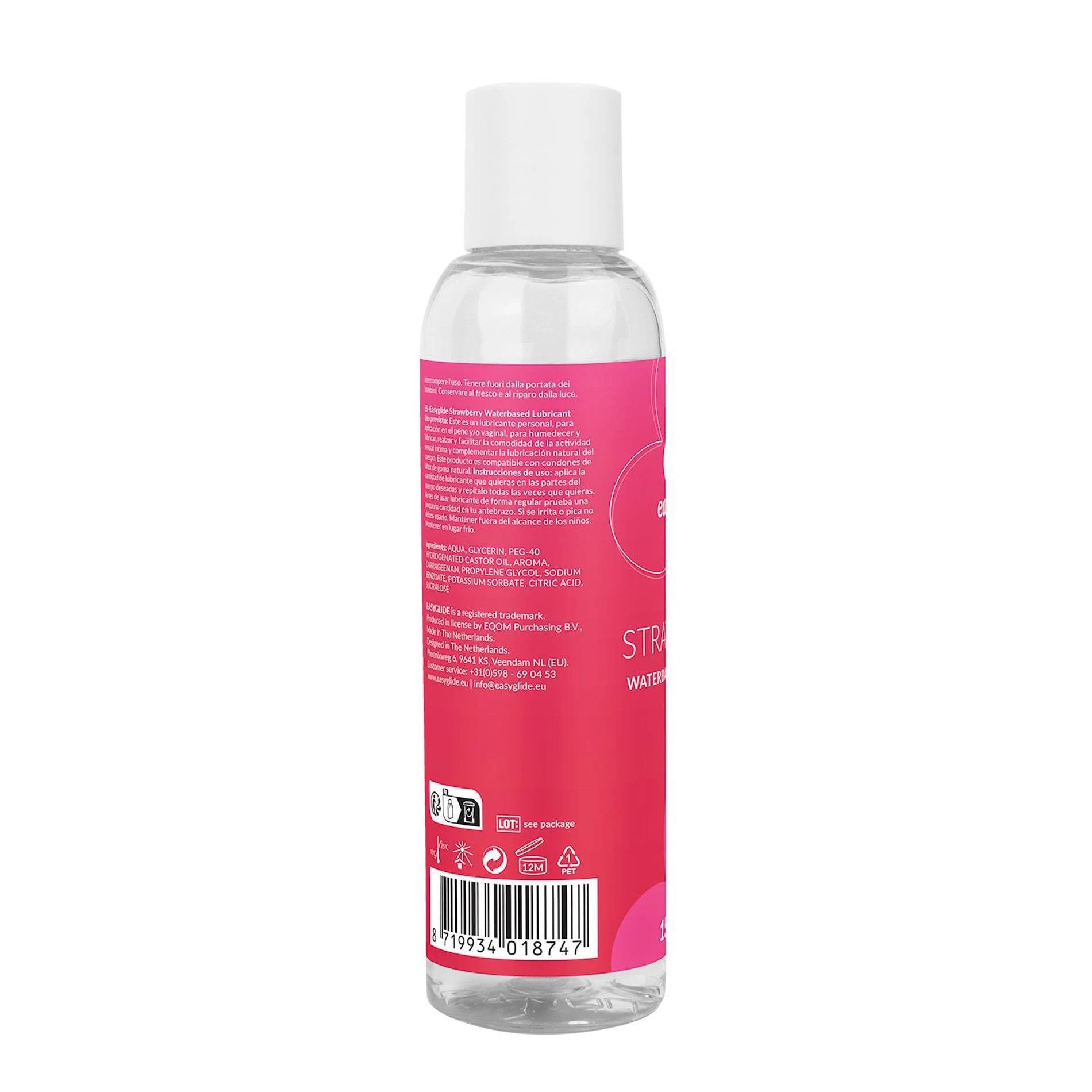EasyGlide - Lubrifiant Fraise à base d'eau 150 ml