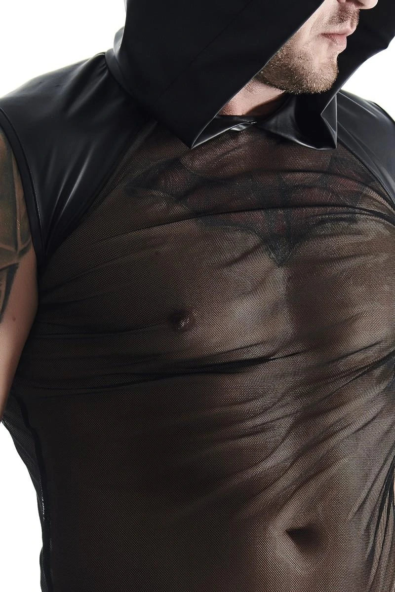 T-shirt homme sans manches, à capuche M