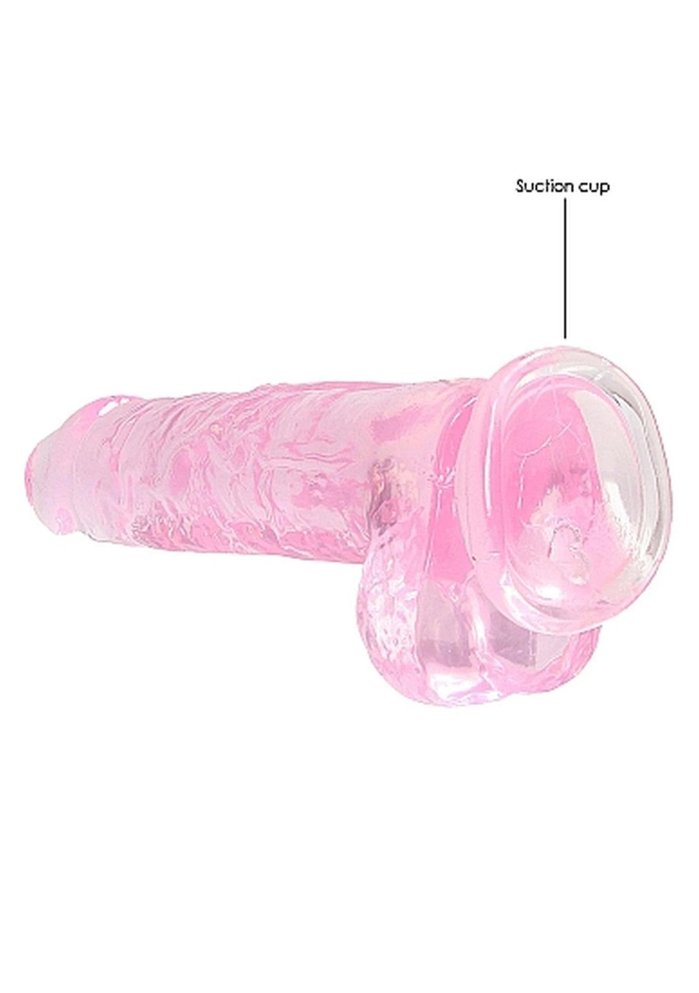 8″ / 20 cm Realistic Dildo With Balls - Pink