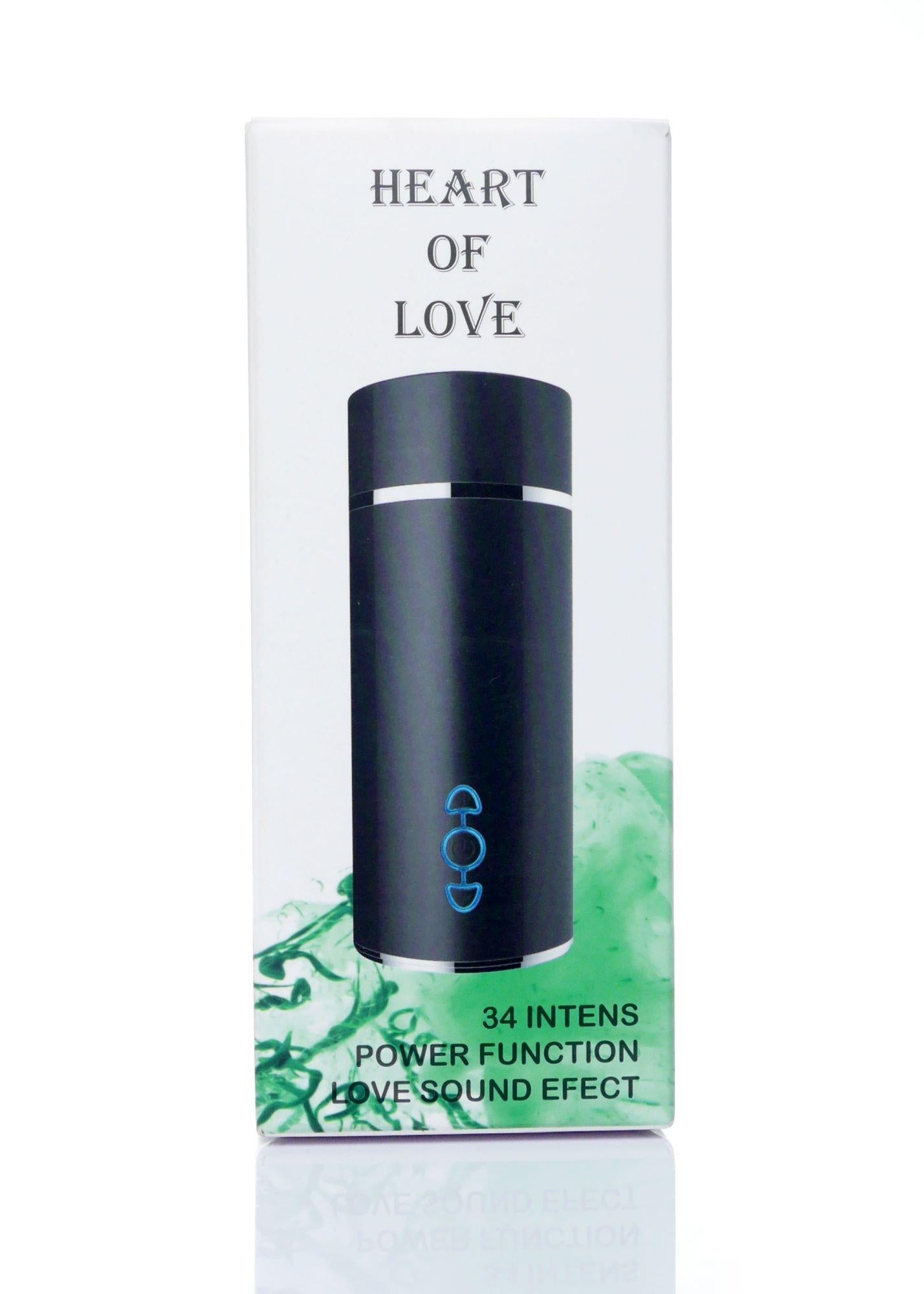 Masturbateur-Vagin Cœur d'amour 34 fonctions USB