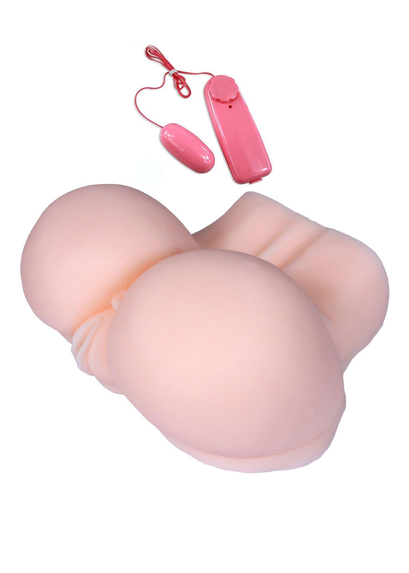 Masturbateur-Vibrant Vagin & Anus Taille Réelle XXL