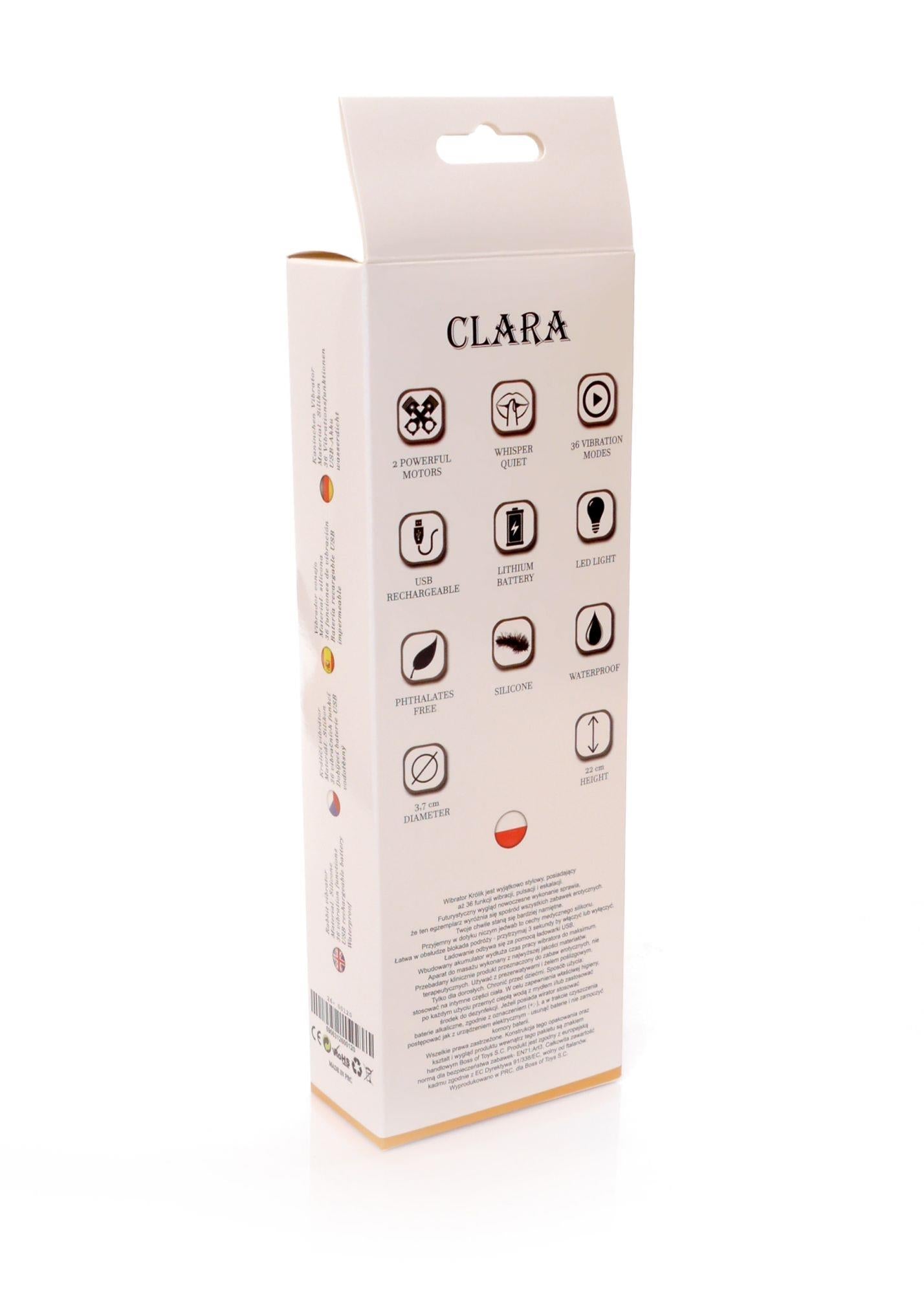 Wibrator-CLARA Purple 12 vibration and 6 pulsation functions USB