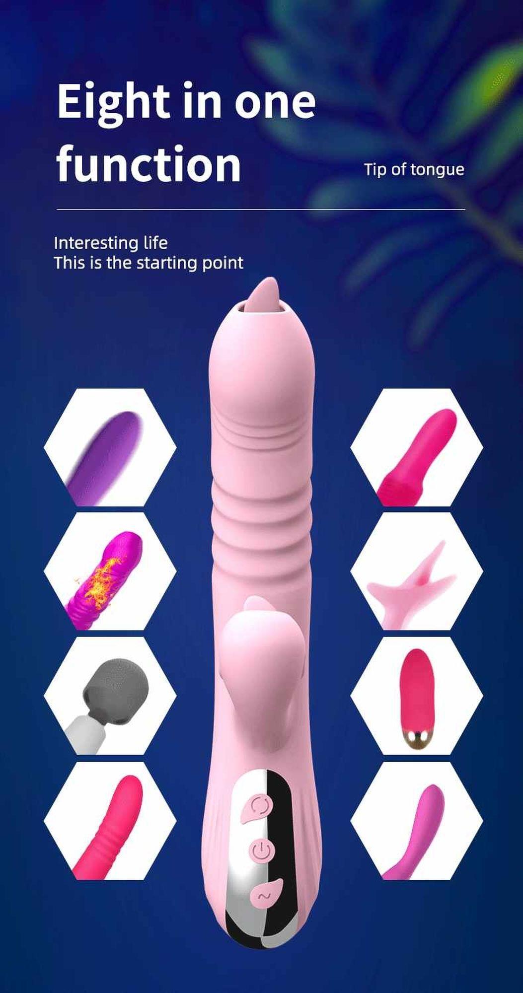 Vibromasseur-Fairy USB 3 fonctions de poussée / 20 vibrations