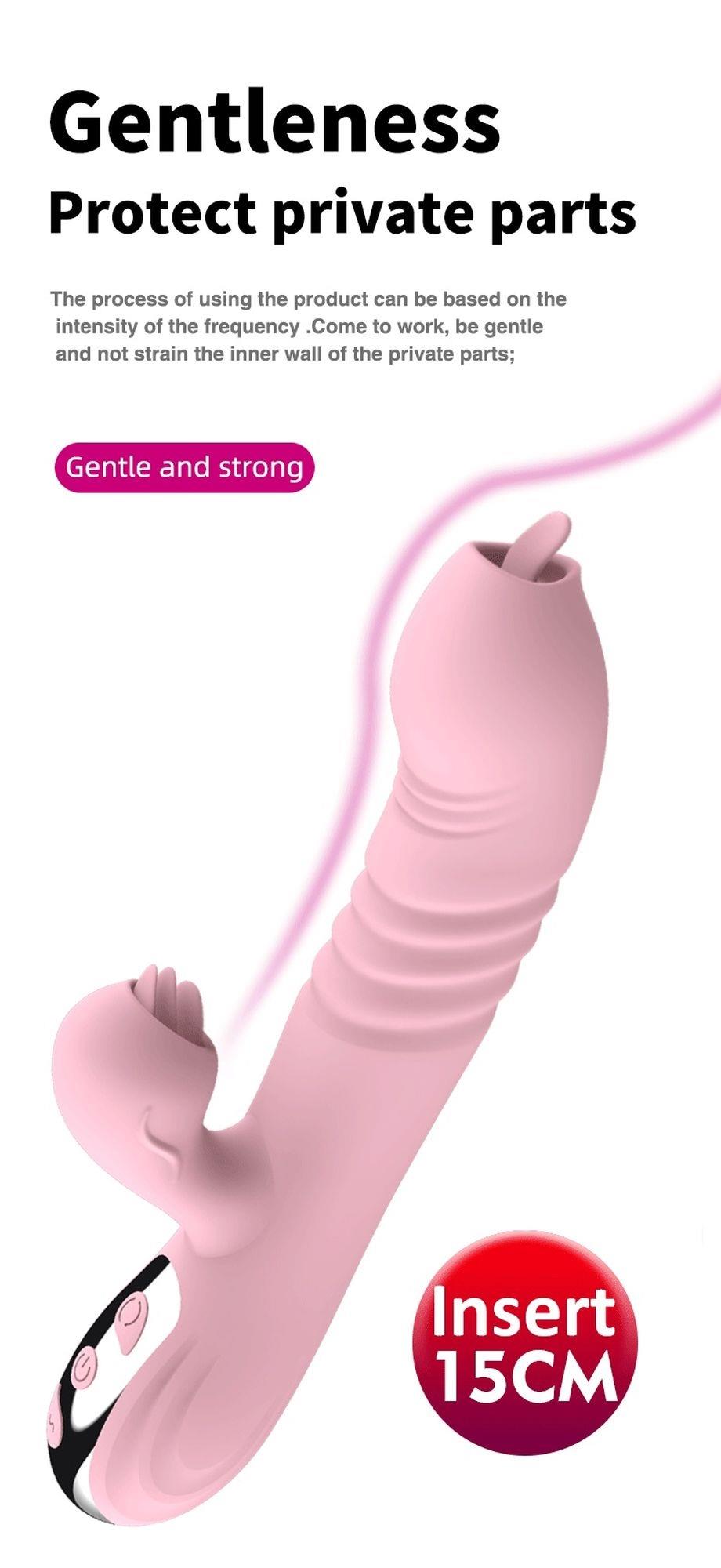 Vibromasseur-Fairy USB 3 fonctions de poussée / 20 vibrations