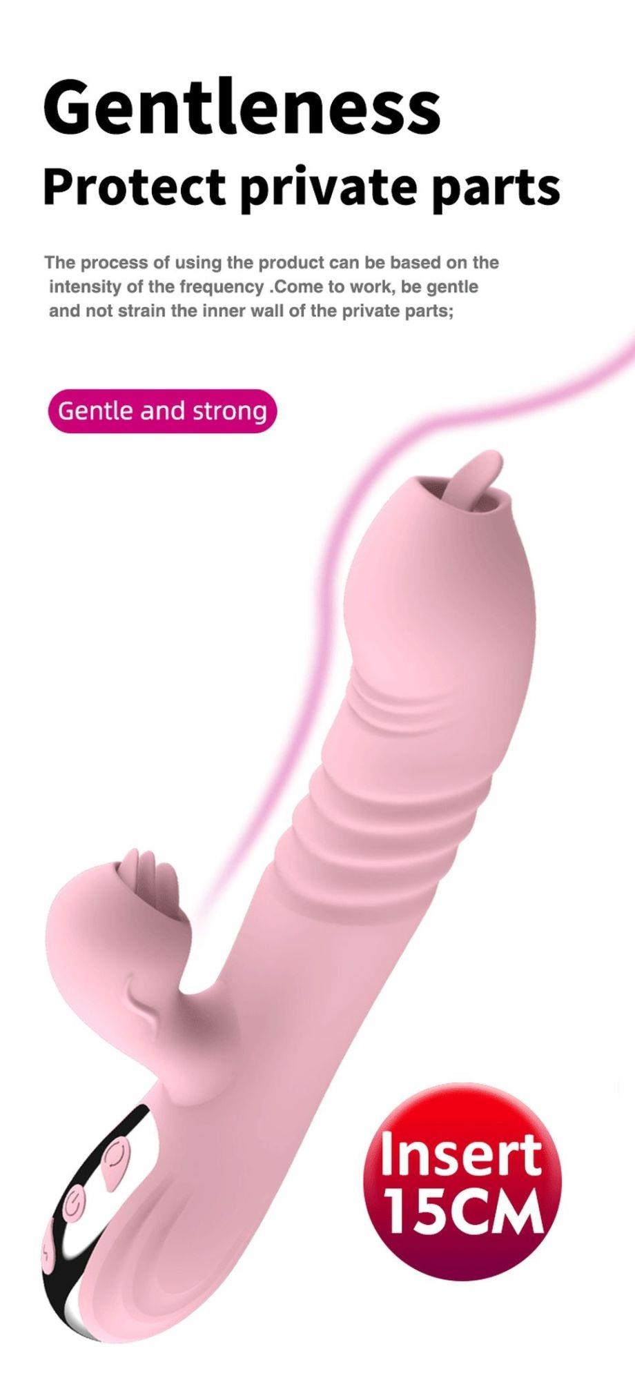 Vibromasseur-Fairy USB 3 fonctions de poussée / 20 vibrations