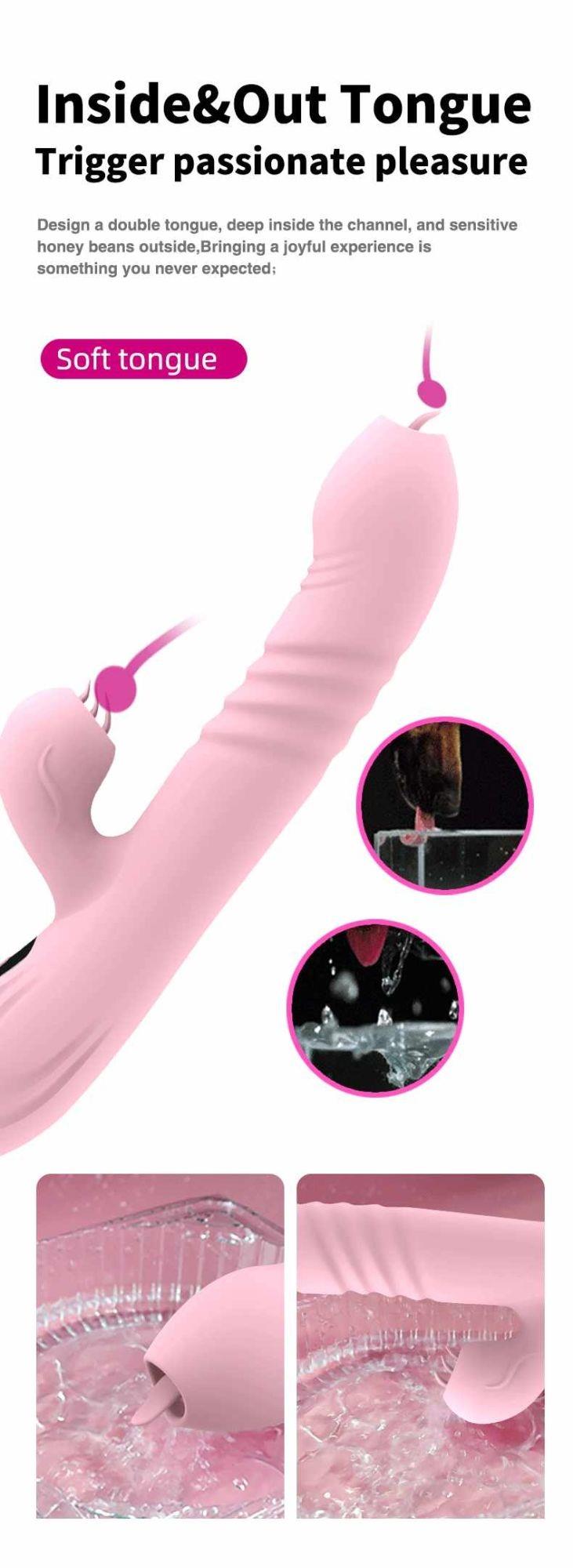 Vibromasseur-Fairy USB 3 fonctions de poussée / 20 vibrations